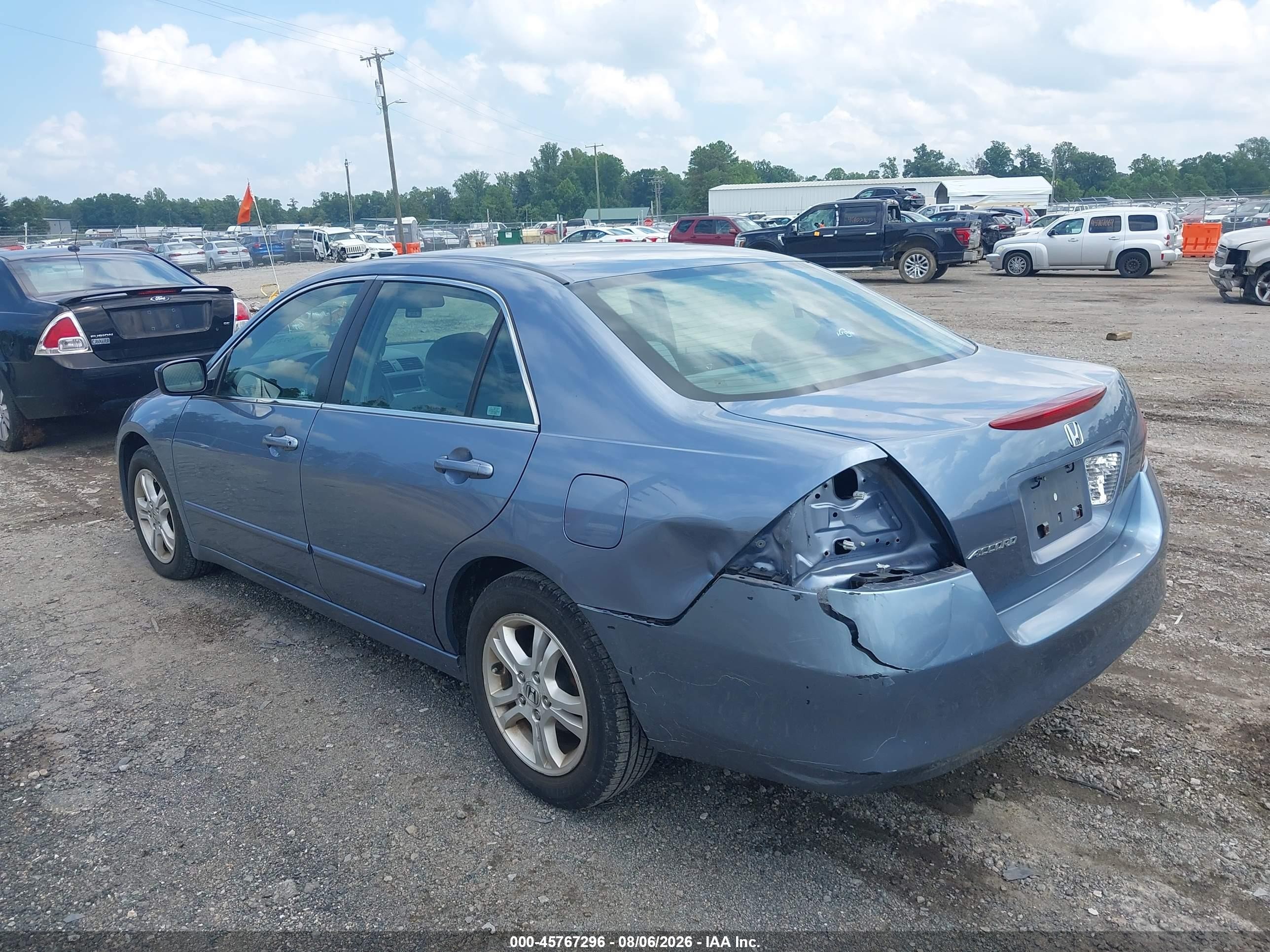2007 Honda Accord 2.4 Se Blue vin: 1HGCM56327A007540