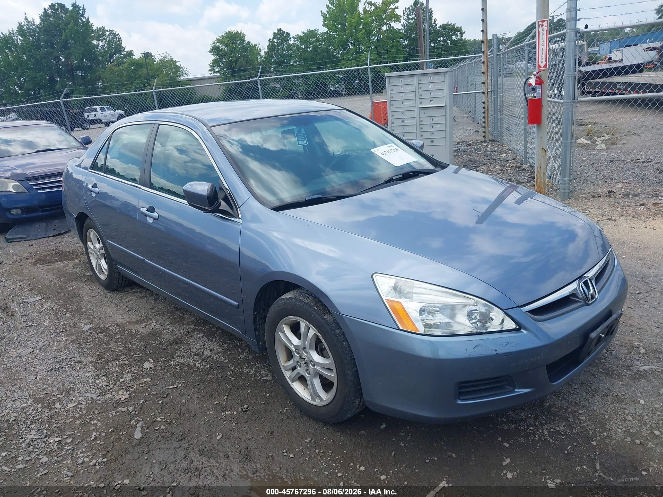 2007 Honda Accord 2.4 Se Blue vin: 1HGCM56327A007540
