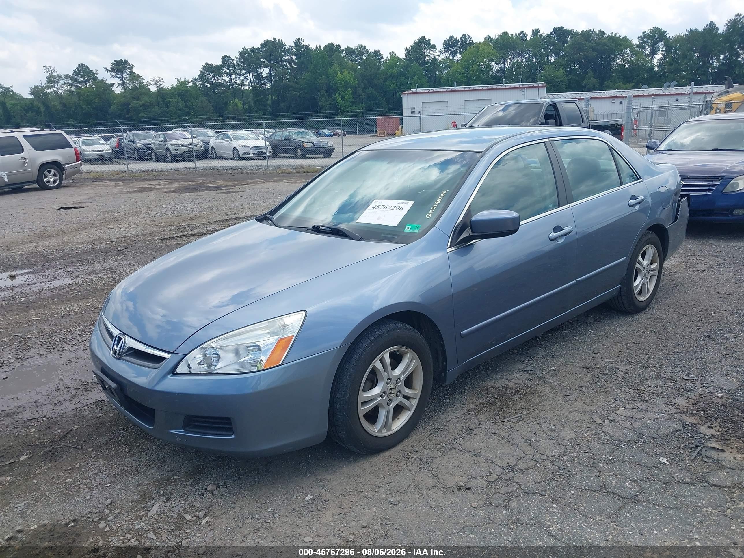 2007 Honda Accord 2.4 Se Blue vin: 1HGCM56327A007540