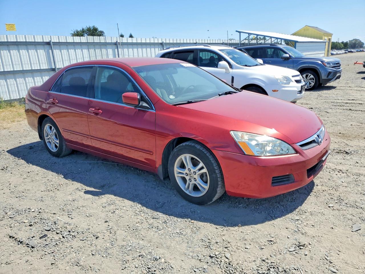 2007 Honda Accord Se Red vin: 1HGCM56327A071089
