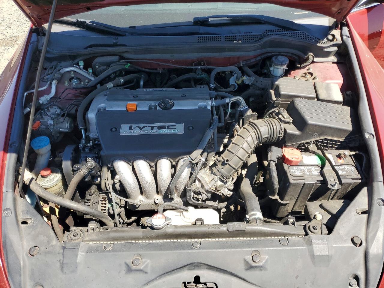 2007 Honda Accord Se Red vin: 1HGCM56327A071089