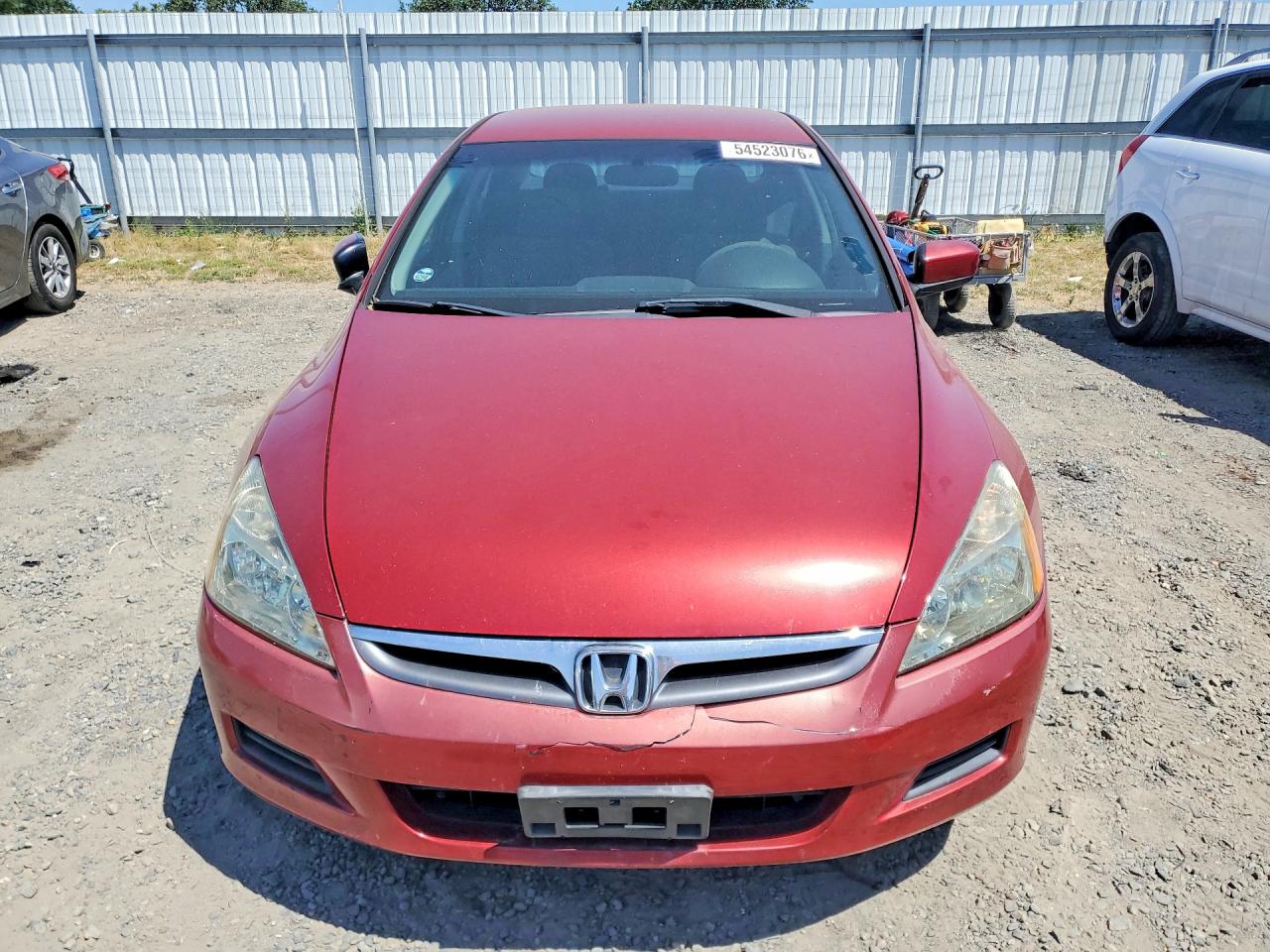 2007 Honda Accord Se Red vin: 1HGCM56327A071089