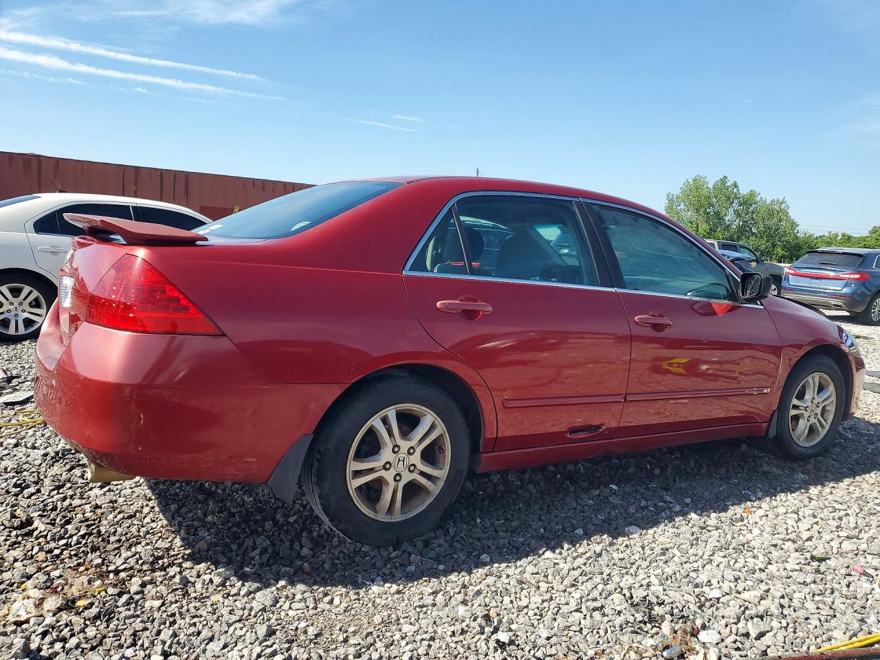 2007 Honda Accord Se Red vin: 1HGCM56327A103796