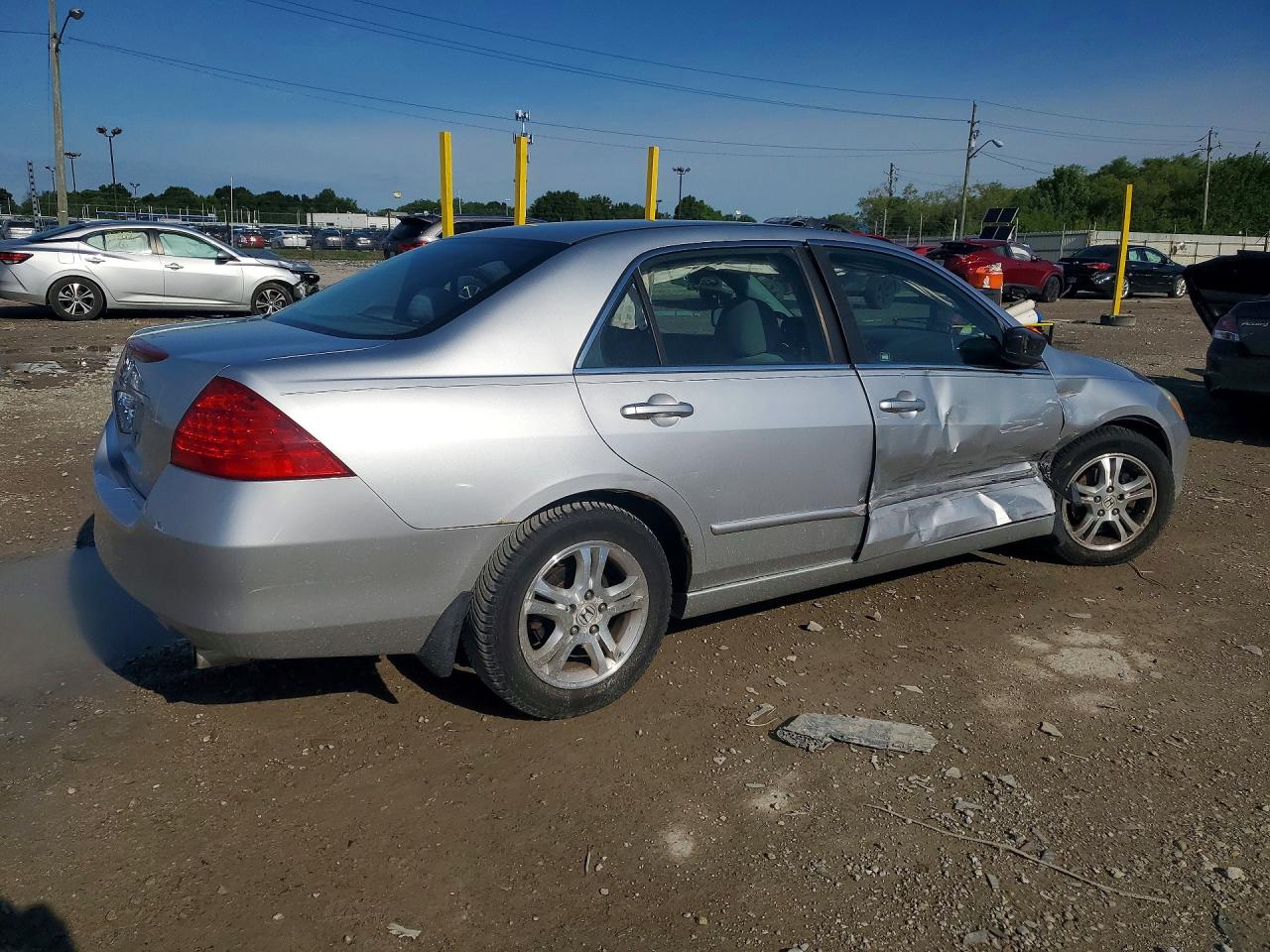 2007 Honda Accord Se Серебряный vin: 1HGCM56327A120078