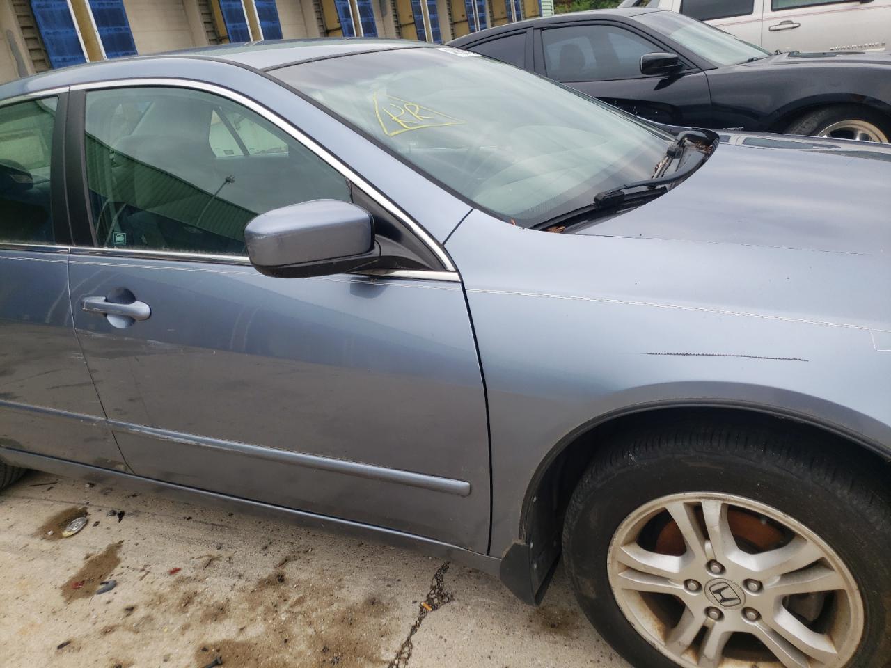 2007 Honda Accord Se Blue vin: 1HGCM56327A123482