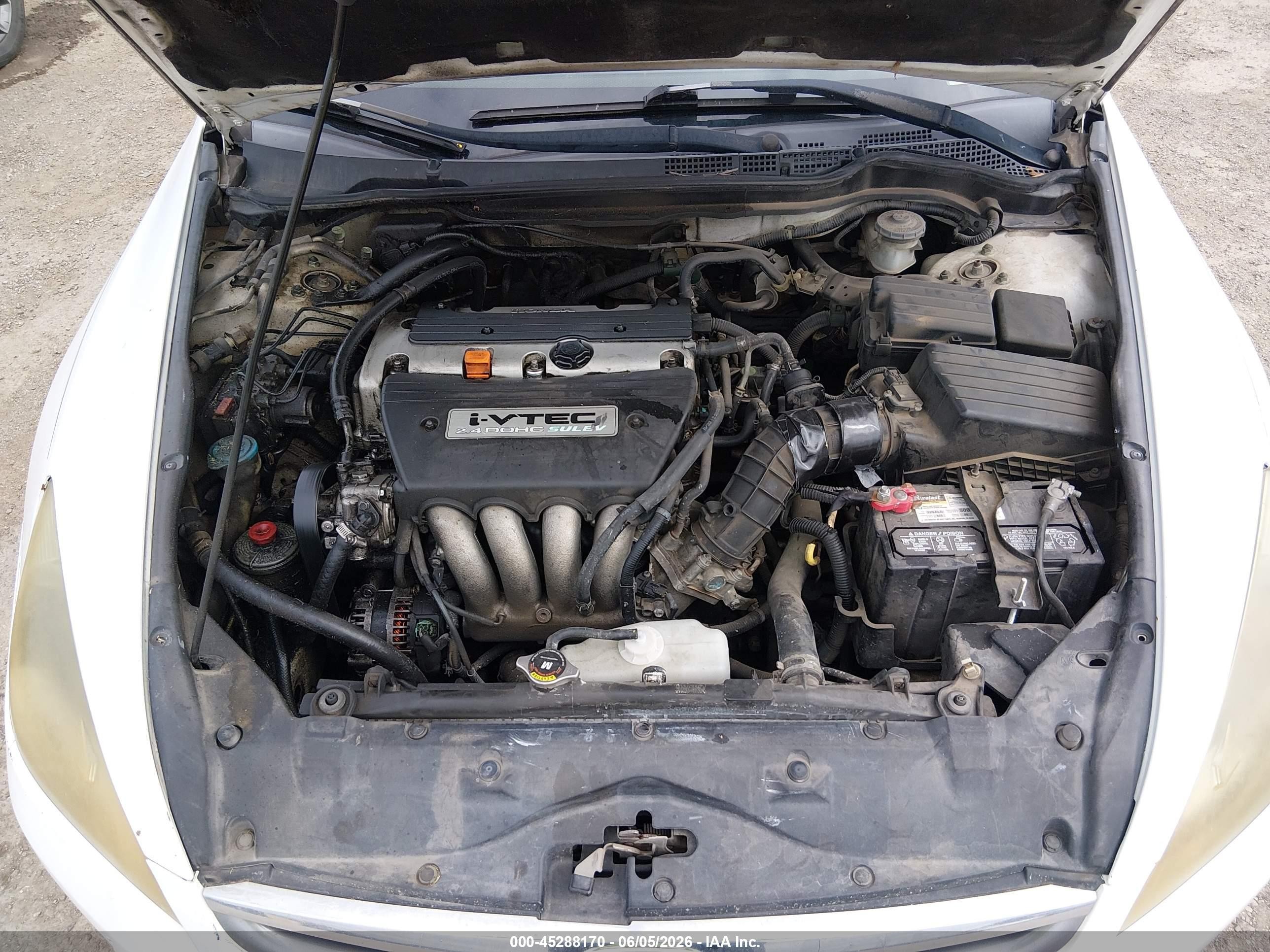 2007 Honda Accord 2.4 Se Белый vin: 1HGCM56327A131064