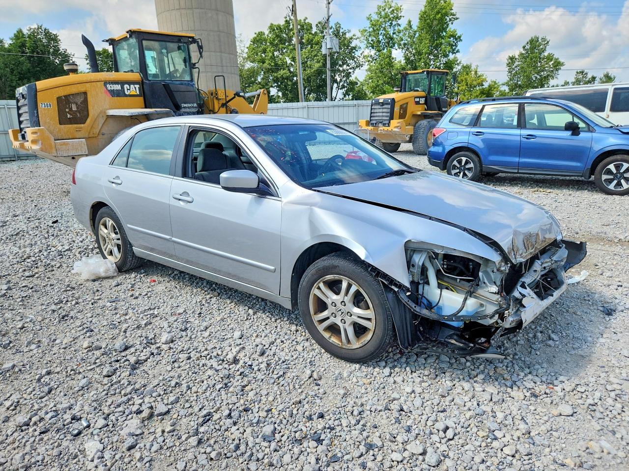 2007 Honda Accord Se Silver vin: 1HGCM56327A139424