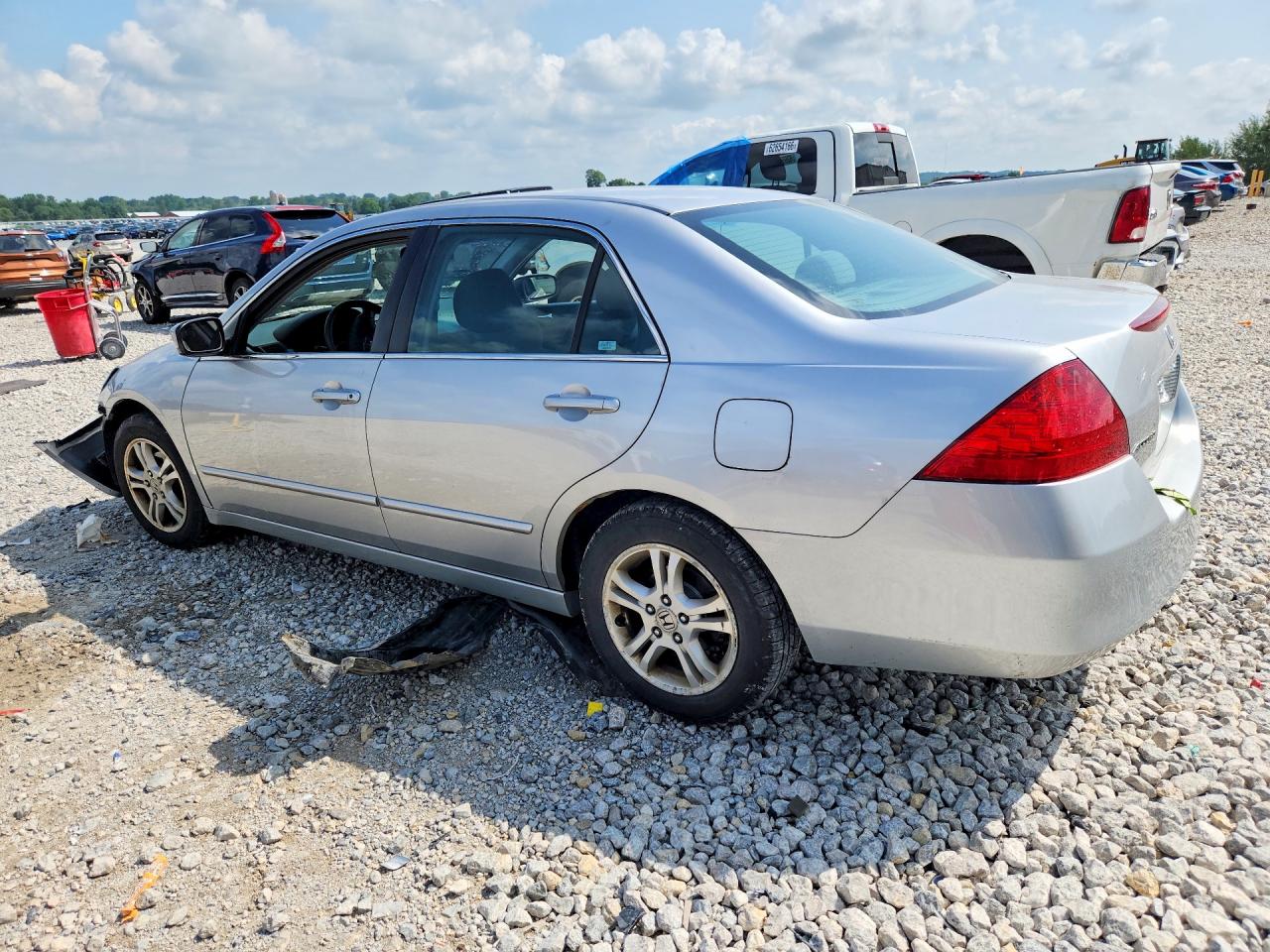 2007 Honda Accord Se Silver vin: 1HGCM56327A139424