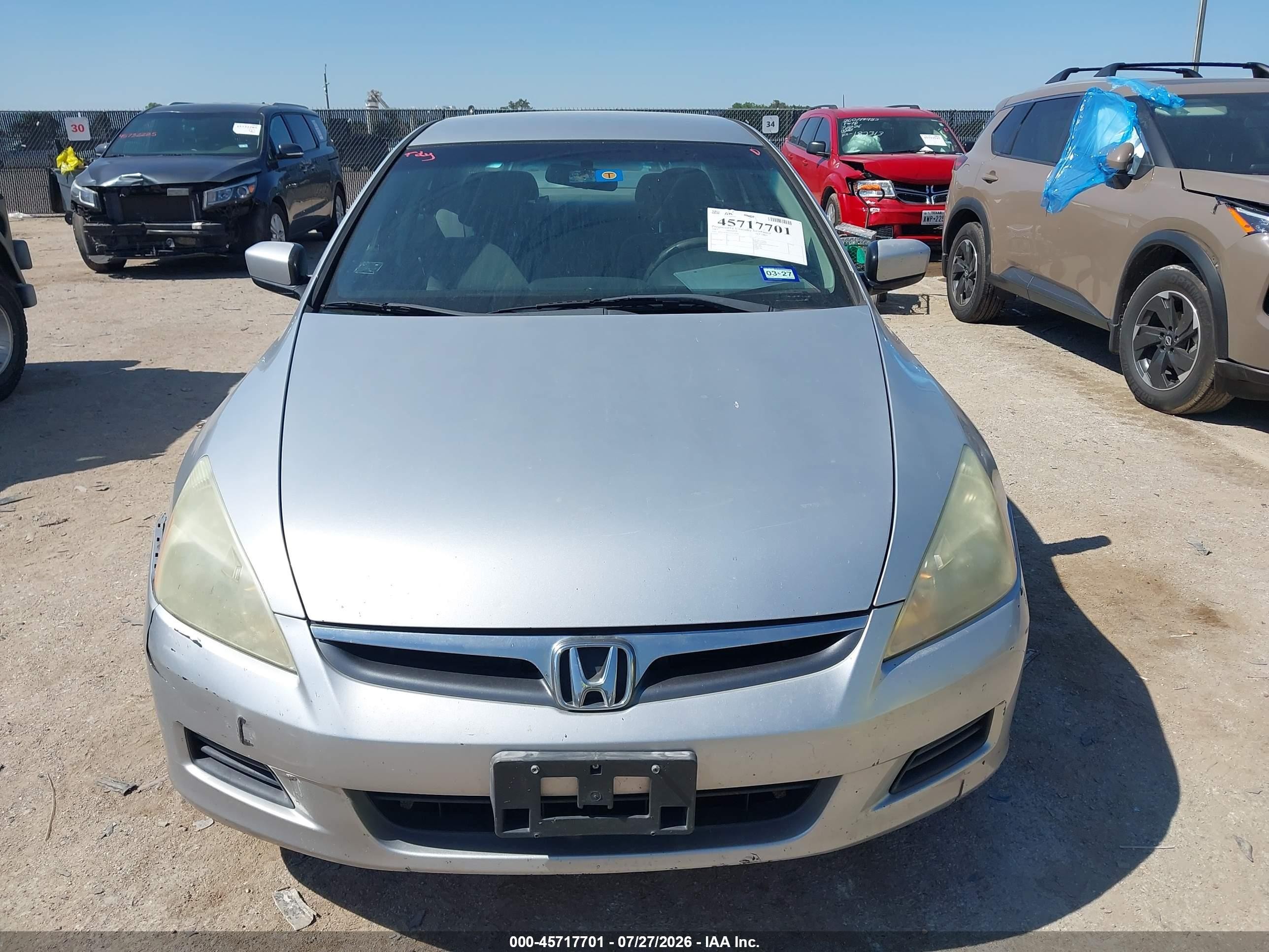 2007 Honda Accord 2.4 Se Silver vin: 1HGCM56327A174545
