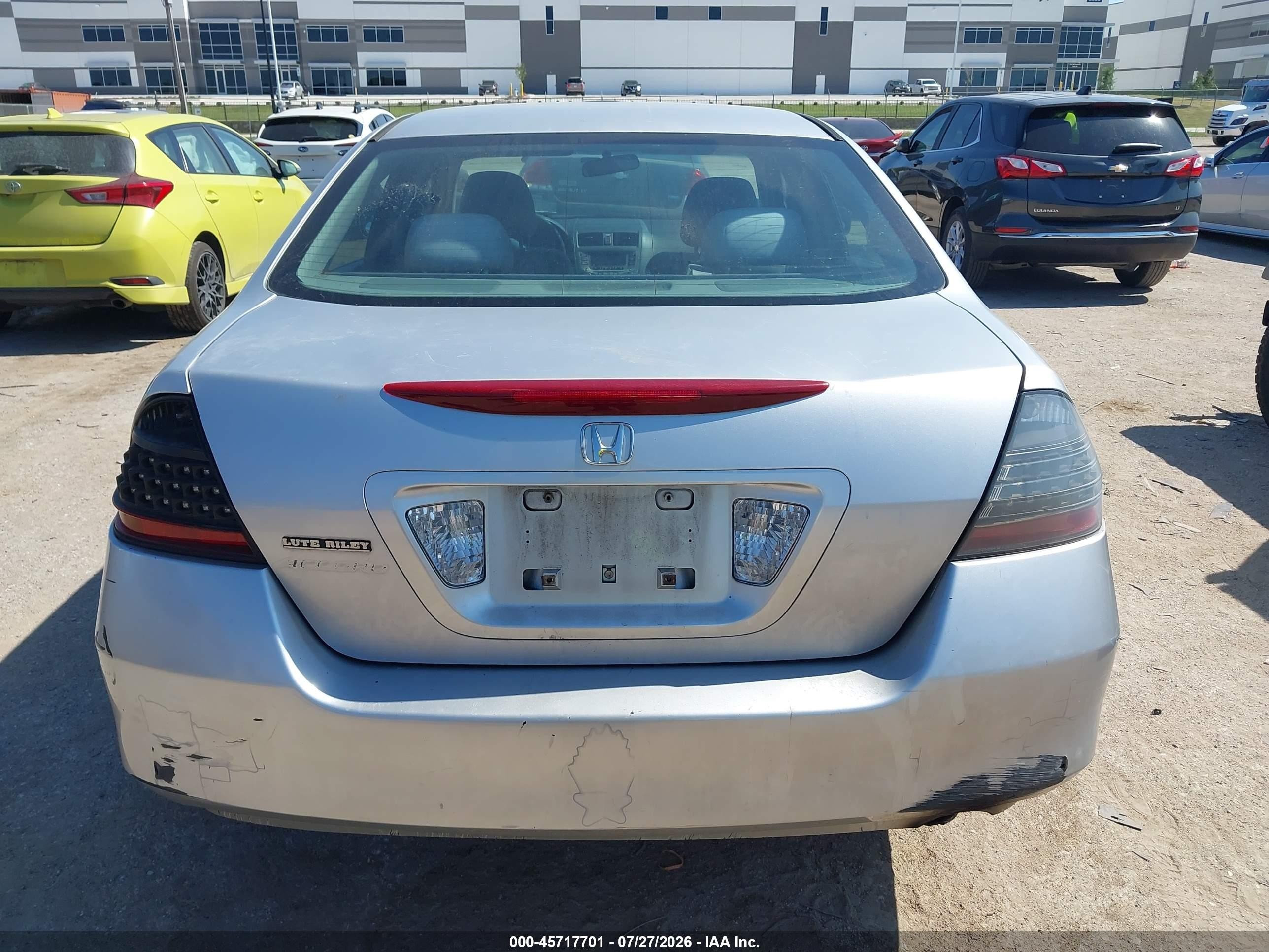 2007 Honda Accord 2.4 Se Silver vin: 1HGCM56327A174545