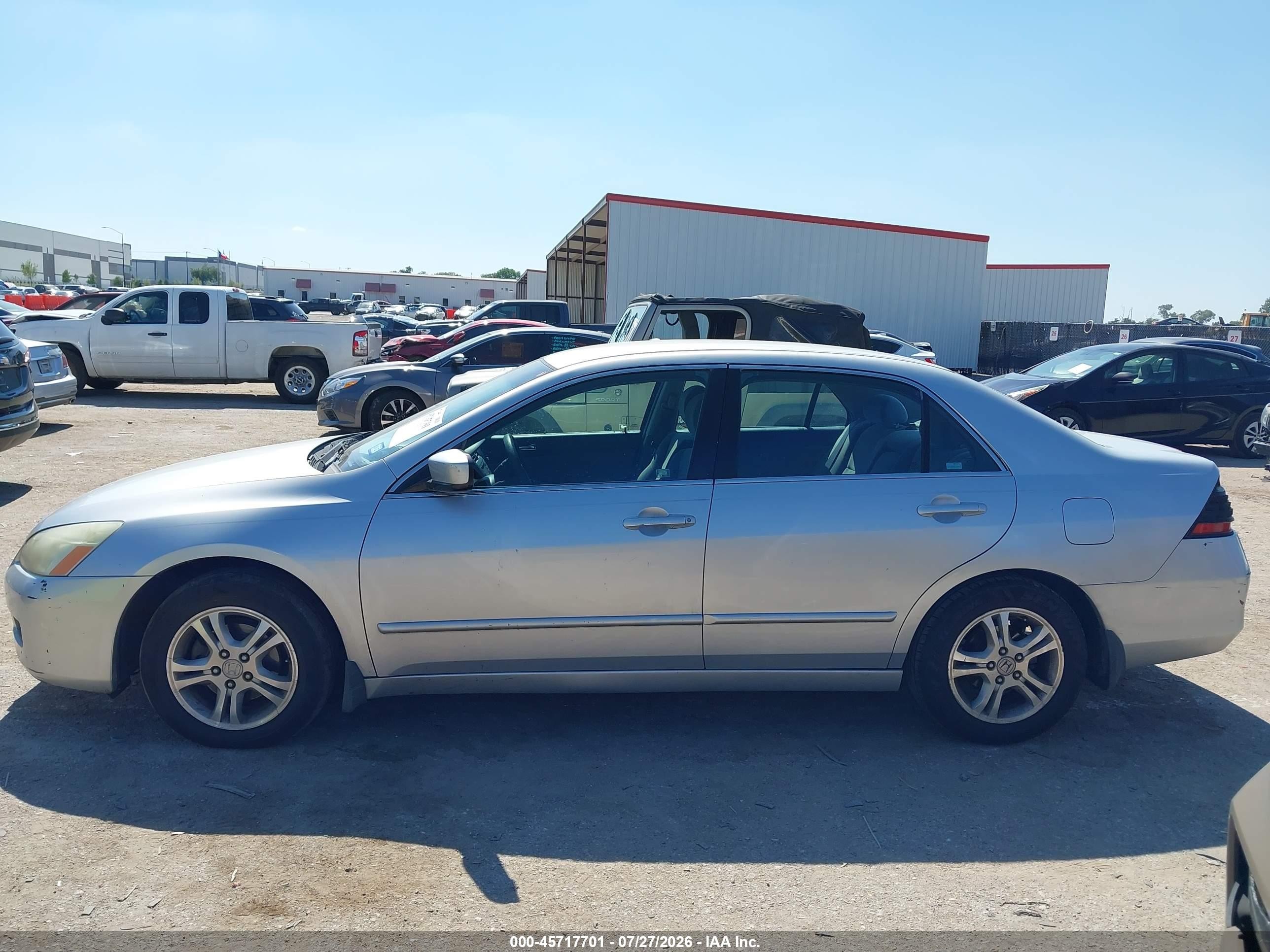2007 Honda Accord 2.4 Se Silver vin: 1HGCM56327A174545