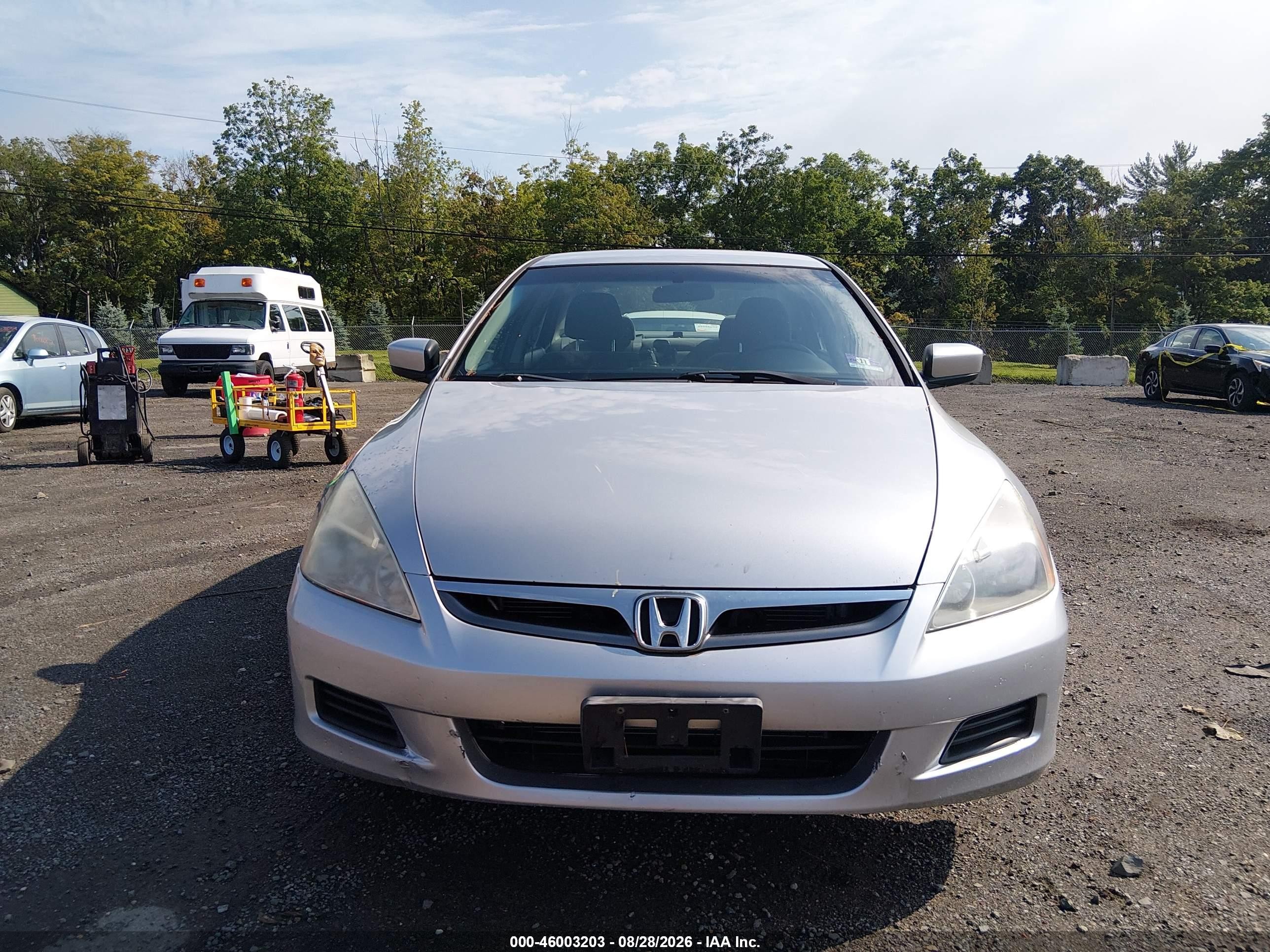 2007 Honda Accord 2.4 Se Silver vin: 1HGCM56327A214655