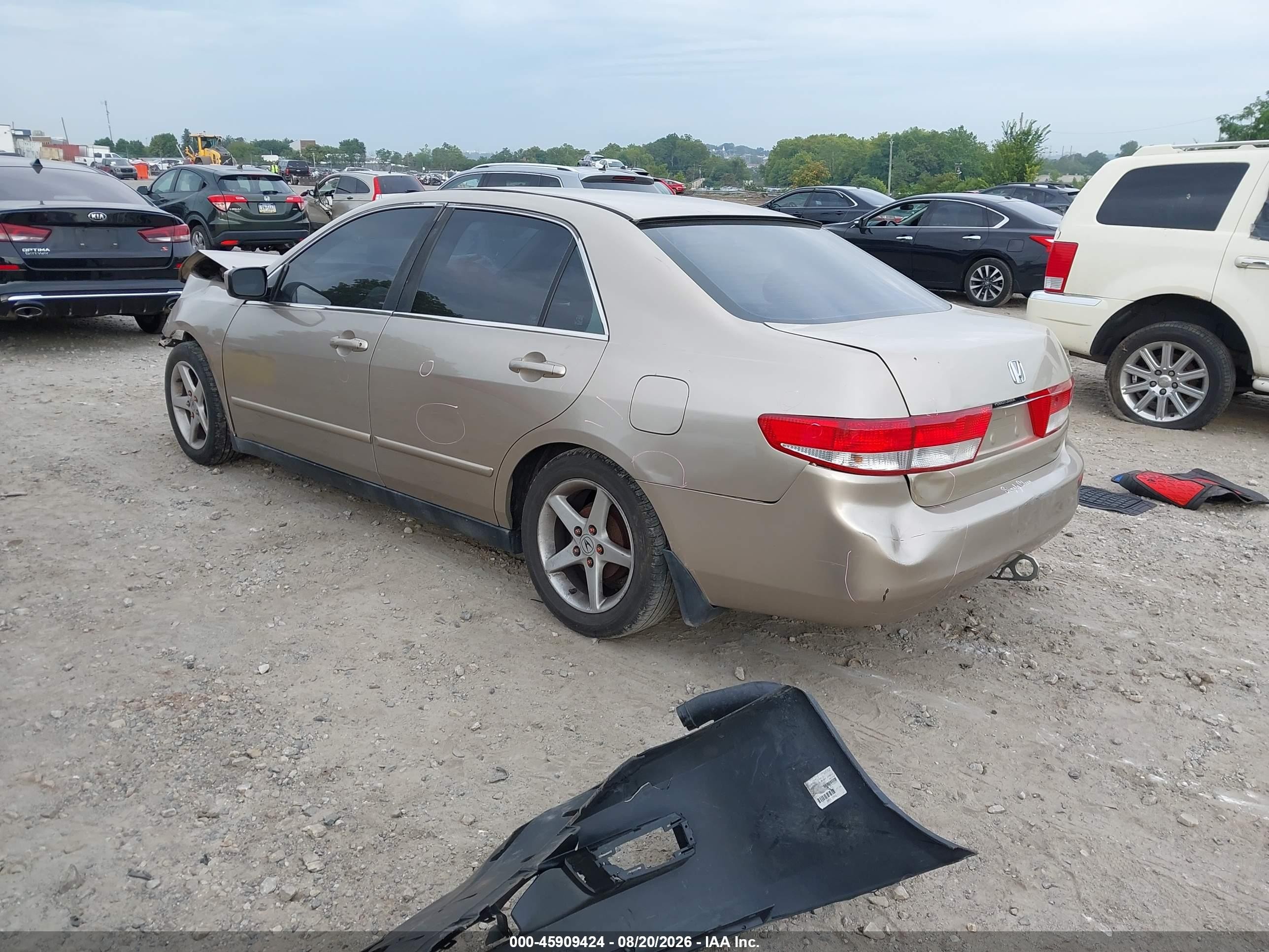 2003 Honda Accord 2.4 Lx Tan vin: 1HGCM56333A027077