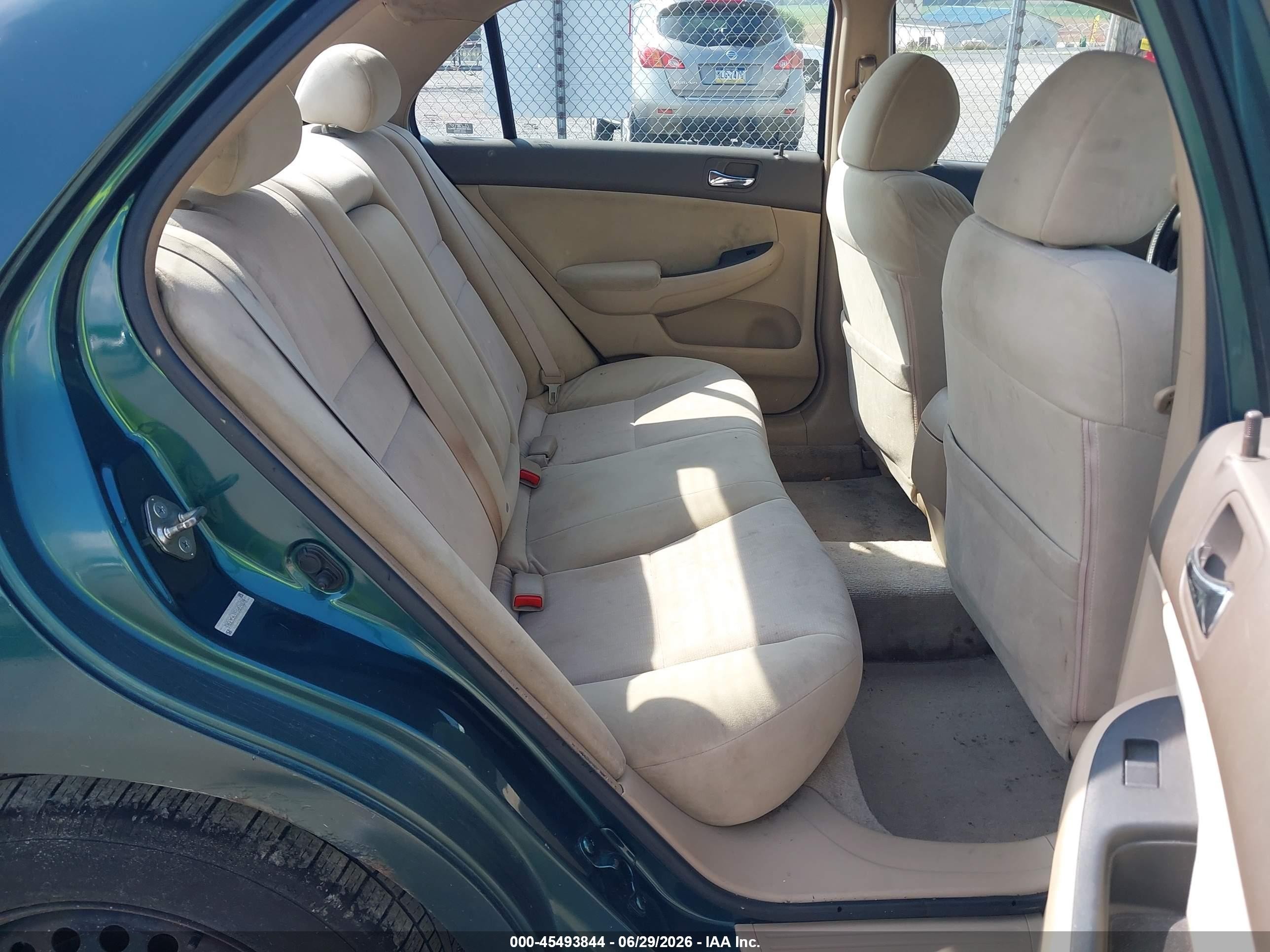 2003 Honda Accord 2.4 Lx Green vin: 1HGCM56333A074870