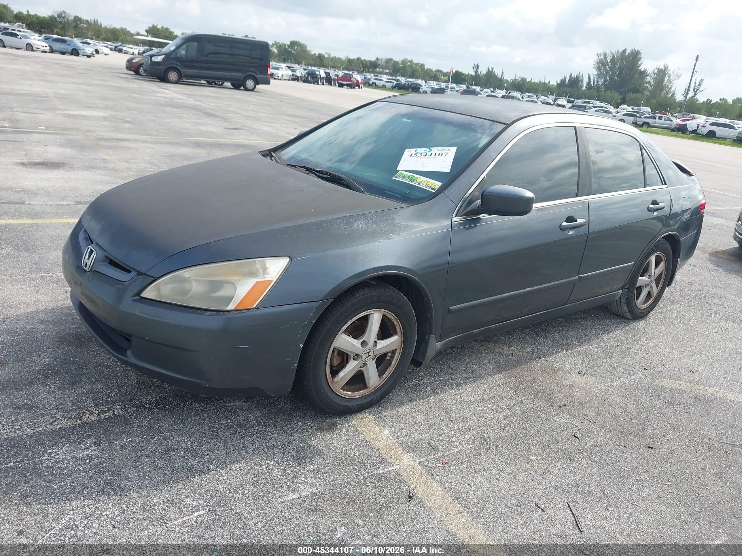 2003 Honda Accord 2.4 Lx Gray vin: 1HGCM56333A076070
