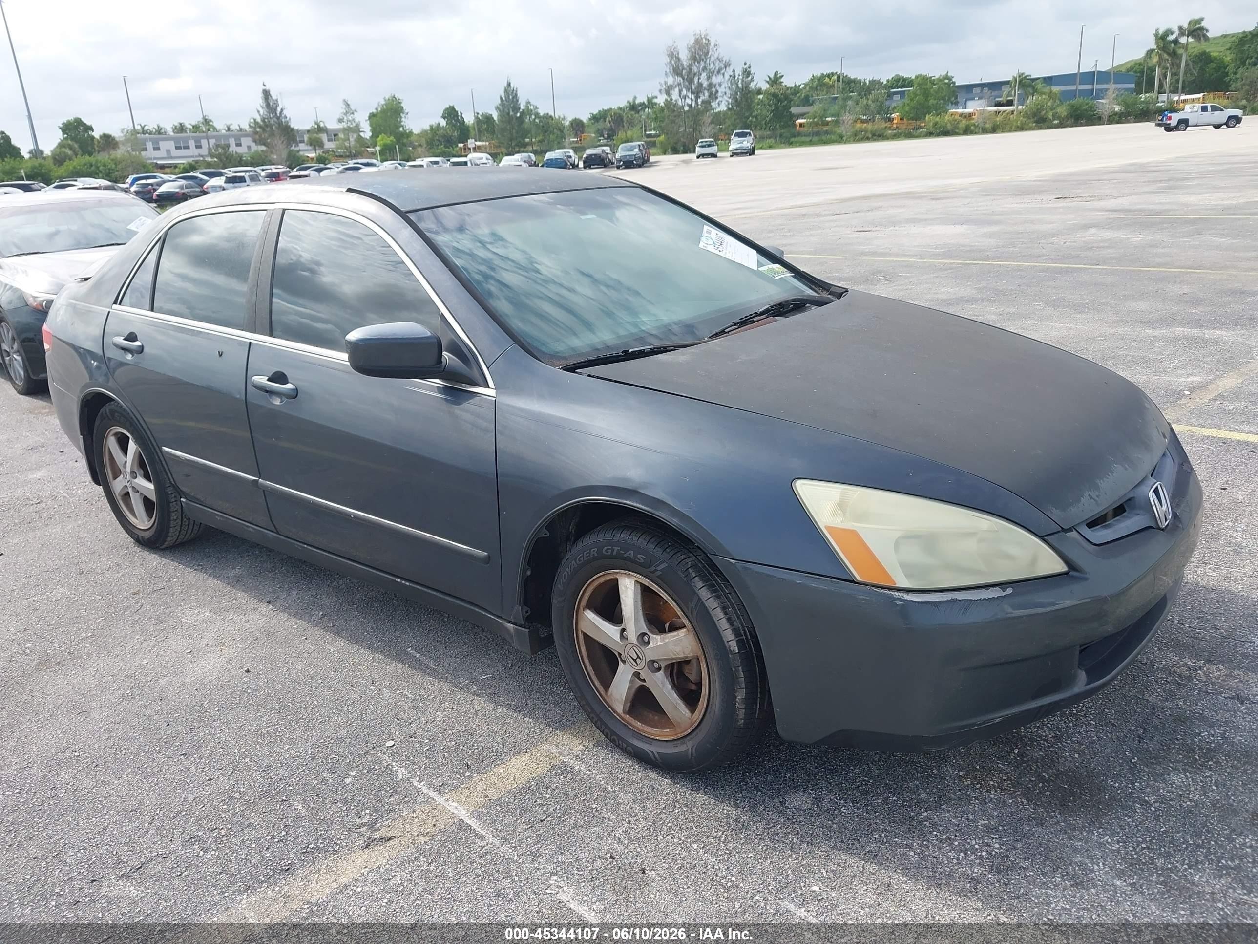 2003 Honda Accord 2.4 Lx Gray vin: 1HGCM56333A076070