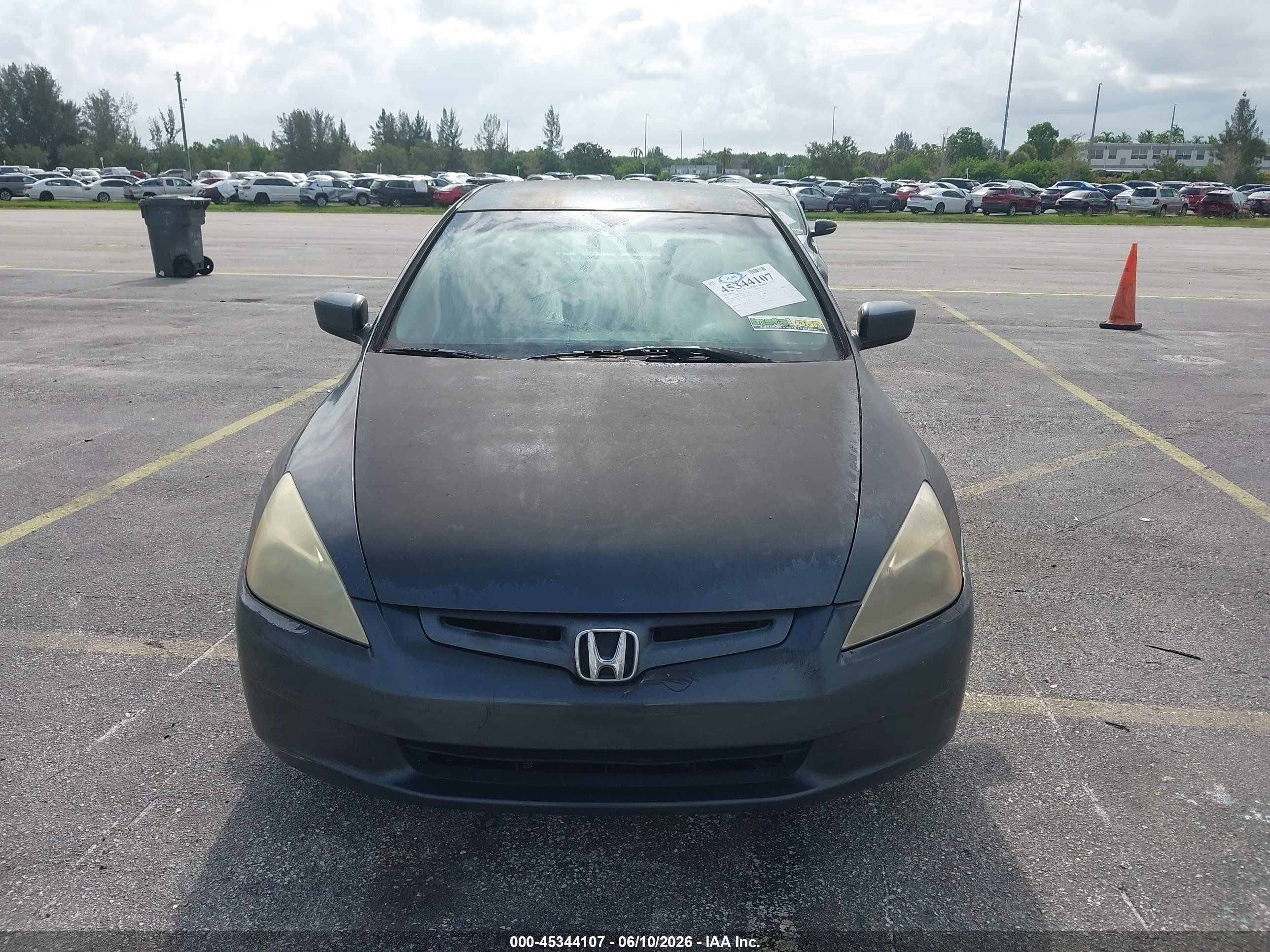 2003 Honda Accord 2.4 Lx Gray vin: 1HGCM56333A076070