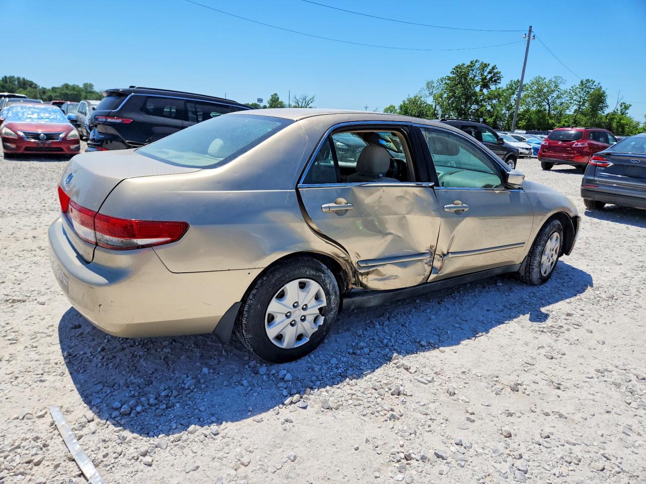 2003 Honda Accord Lx Tan vin: 1HGCM56333A143752