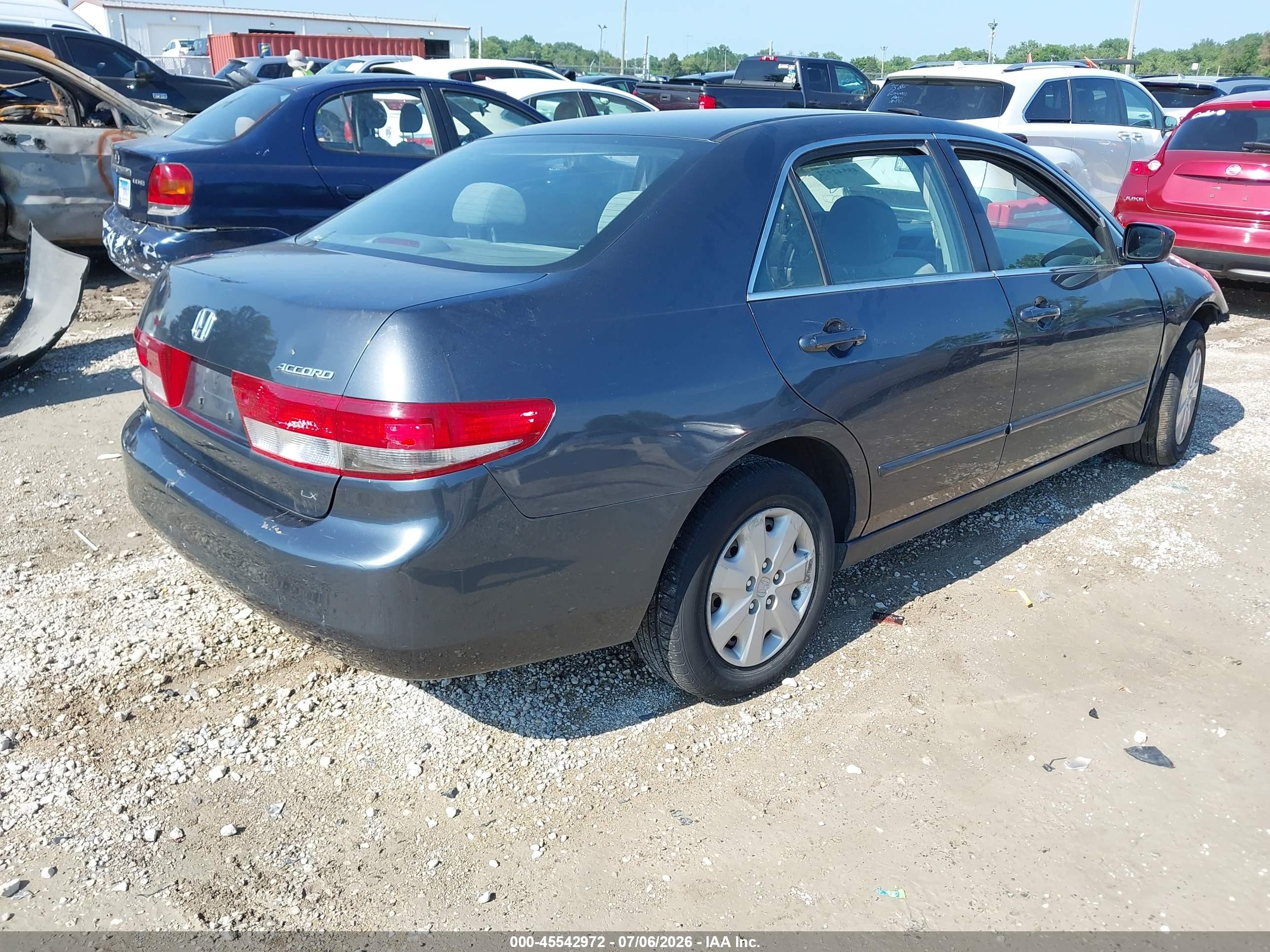 2003 Honda Accord Sdn Lx Gray vin: 1HGCM56333A145212