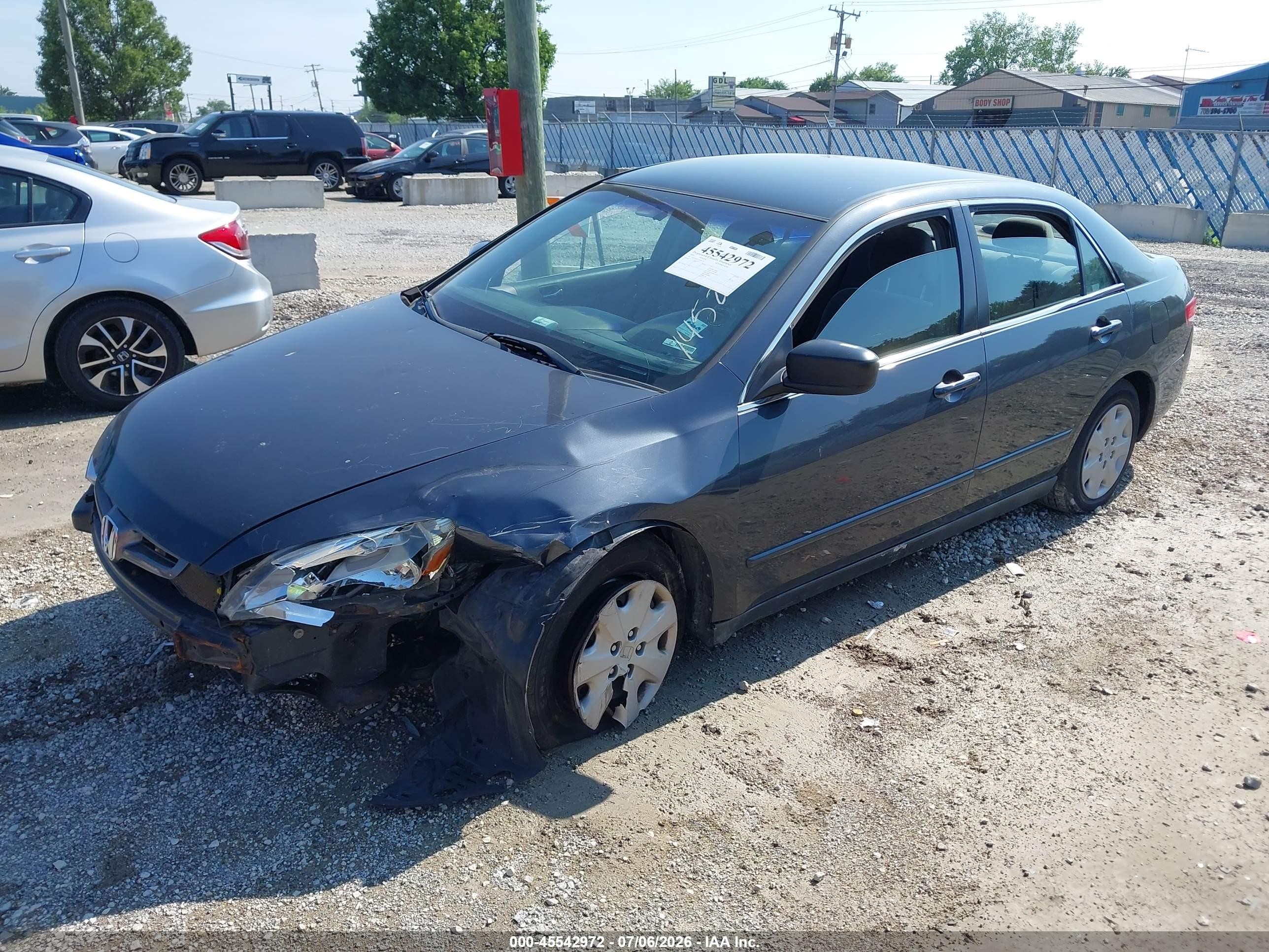 2003 Honda Accord Sdn Lx Gray vin: 1HGCM56333A145212