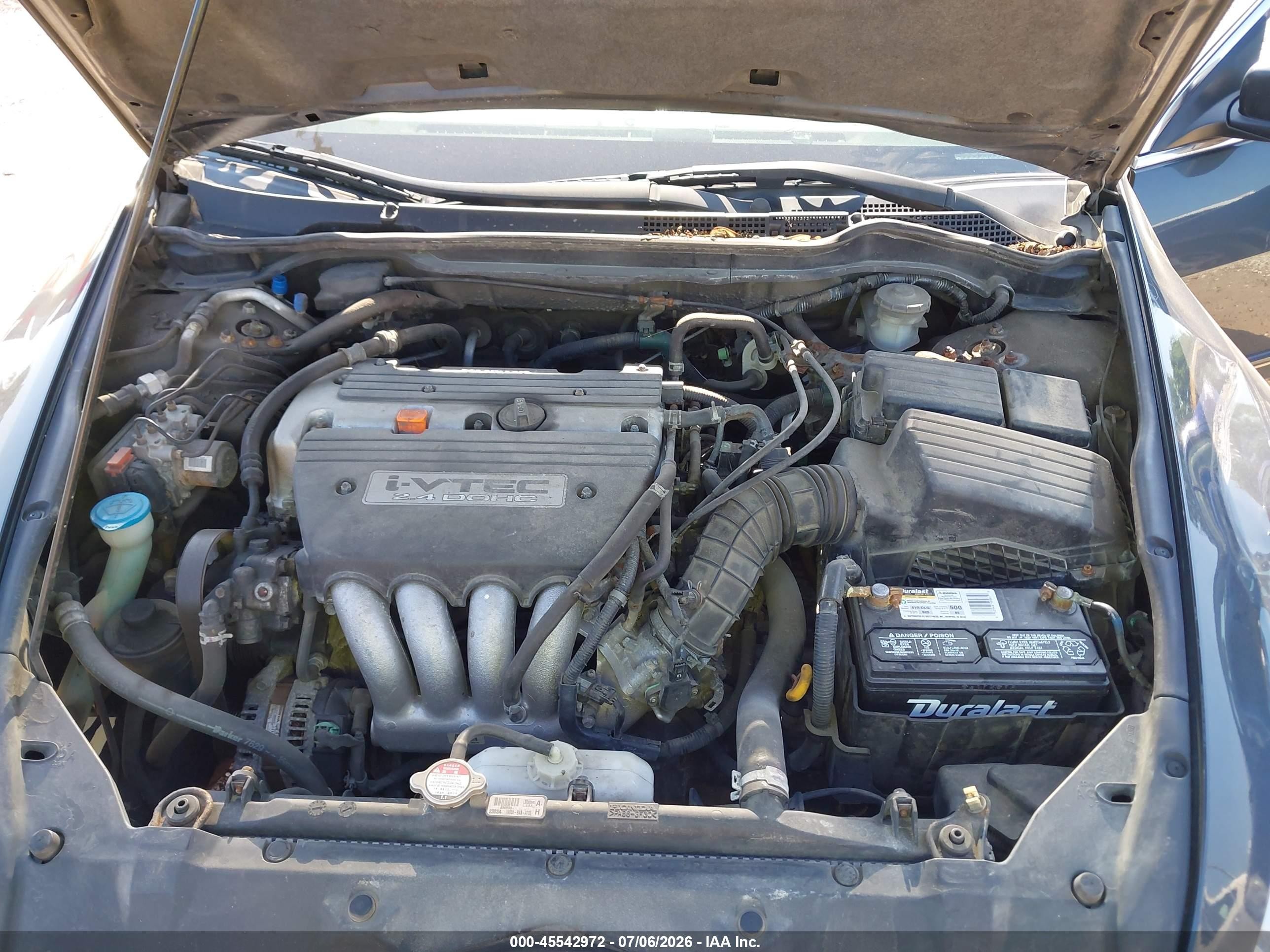 2003 Honda Accord Sdn Lx Gray vin: 1HGCM56333A145212