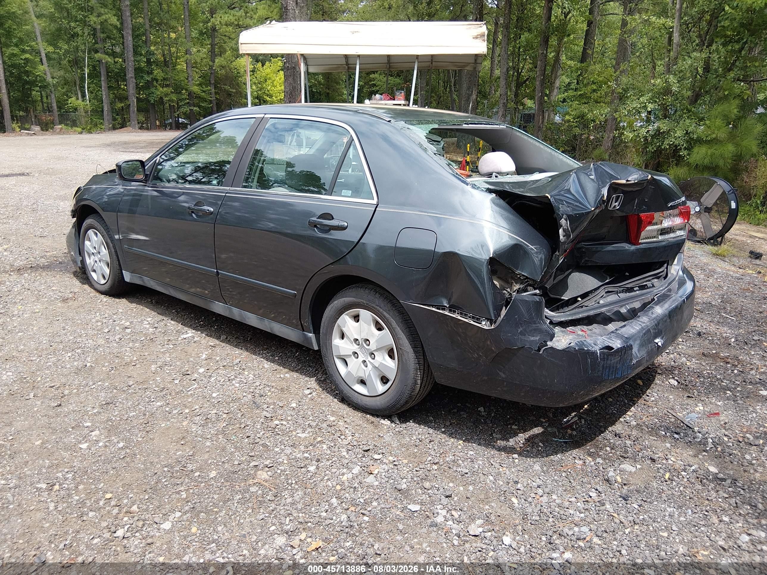 2004 Honda Accord 2.4 Lx Gray vin: 1HGCM56334A051901