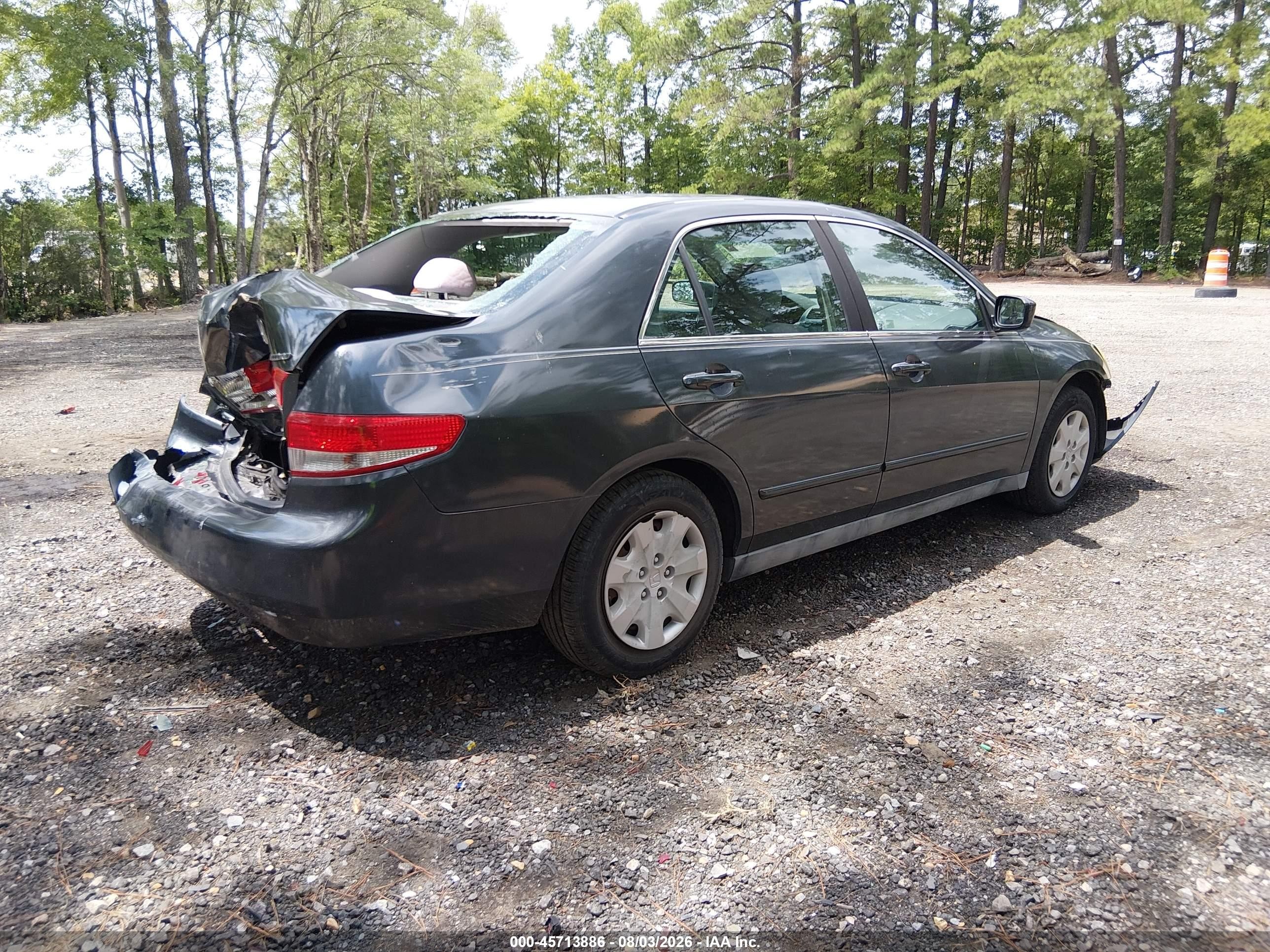 2004 Honda Accord 2.4 Lx Gray vin: 1HGCM56334A051901