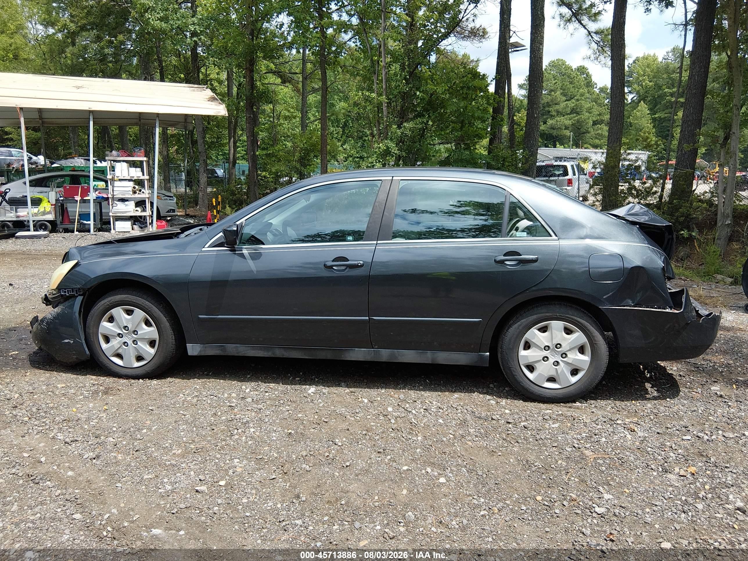 2004 Honda Accord 2.4 Lx Gray vin: 1HGCM56334A051901