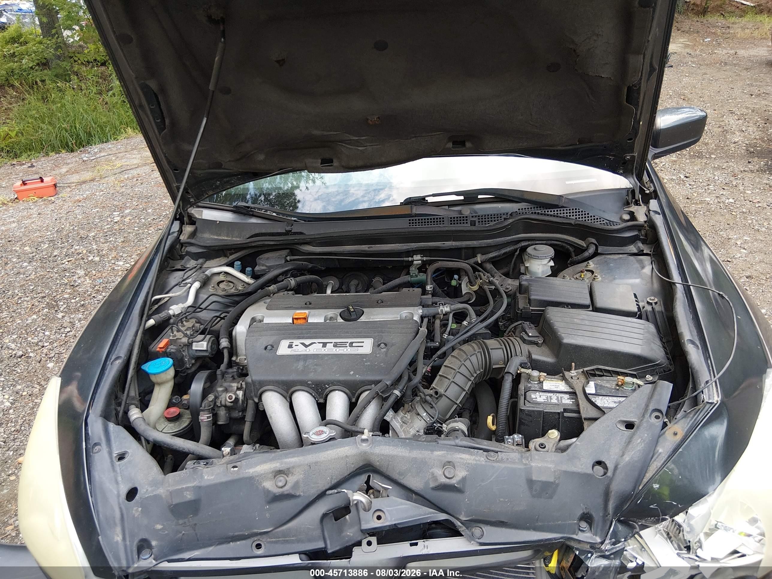 2004 Honda Accord 2.4 Lx Gray vin: 1HGCM56334A051901