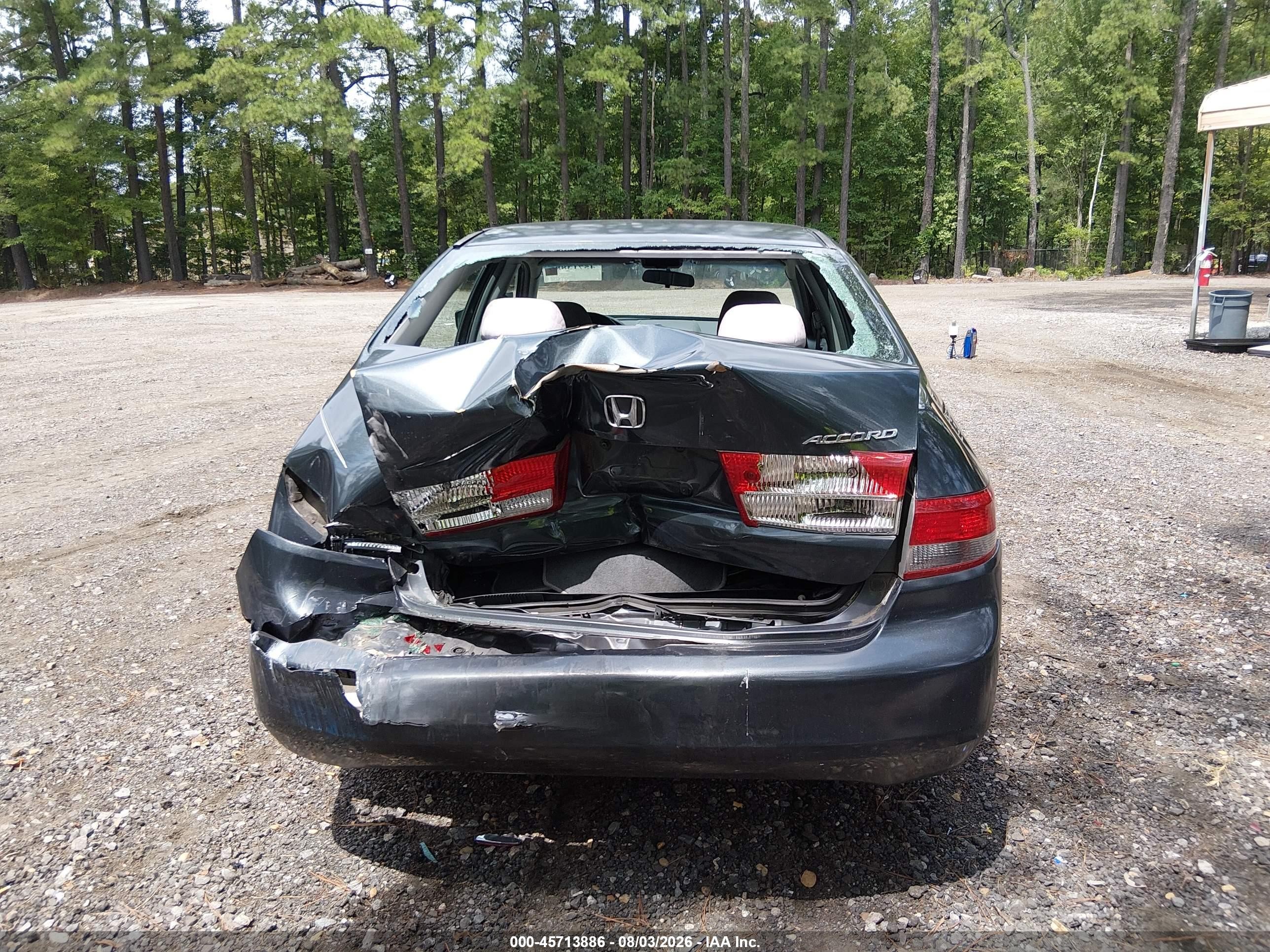 2004 Honda Accord 2.4 Lx Gray vin: 1HGCM56334A051901