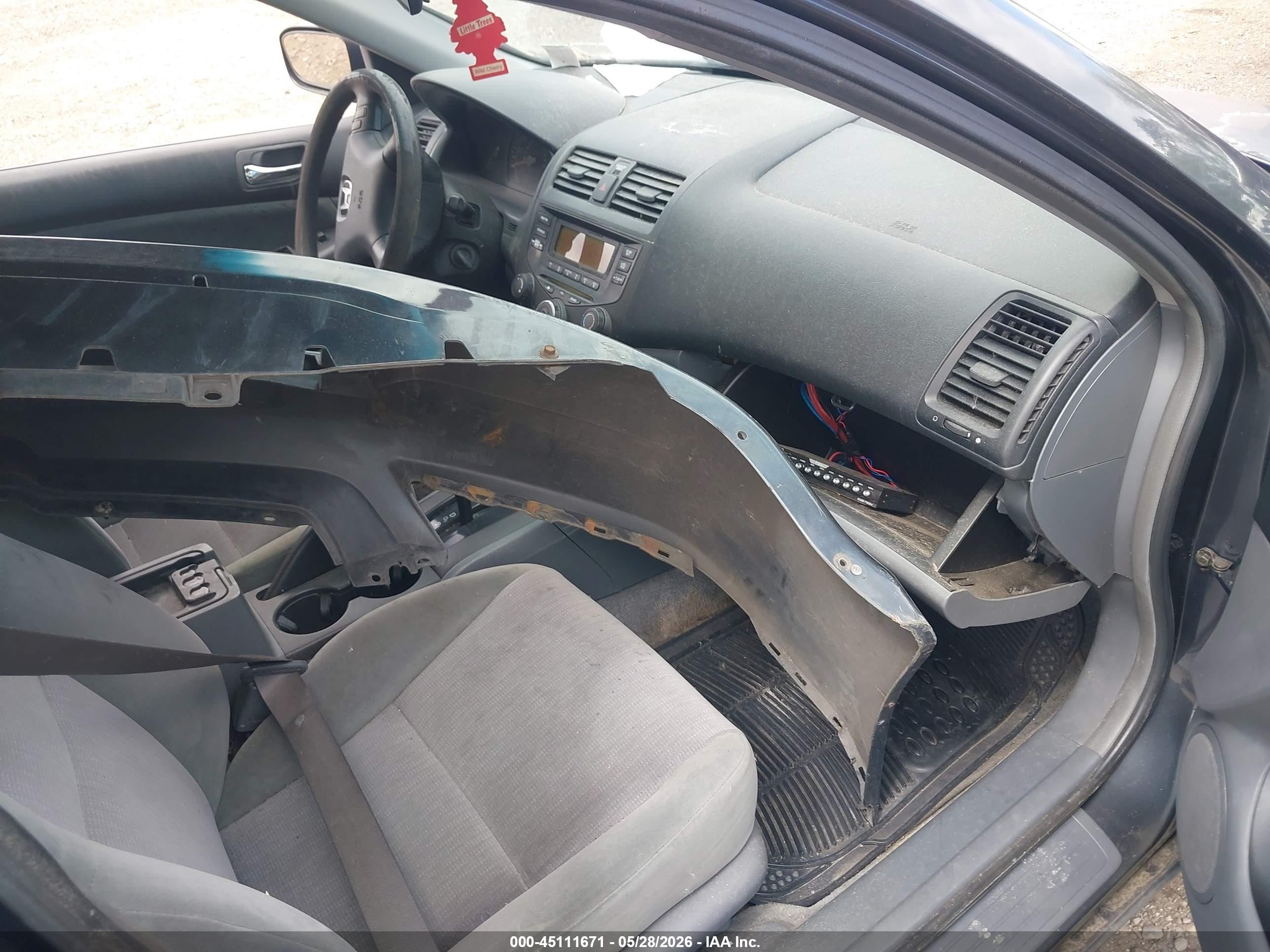 2004 Honda Accord 2.4 Lx Gray vin: 1HGCM56334A134177