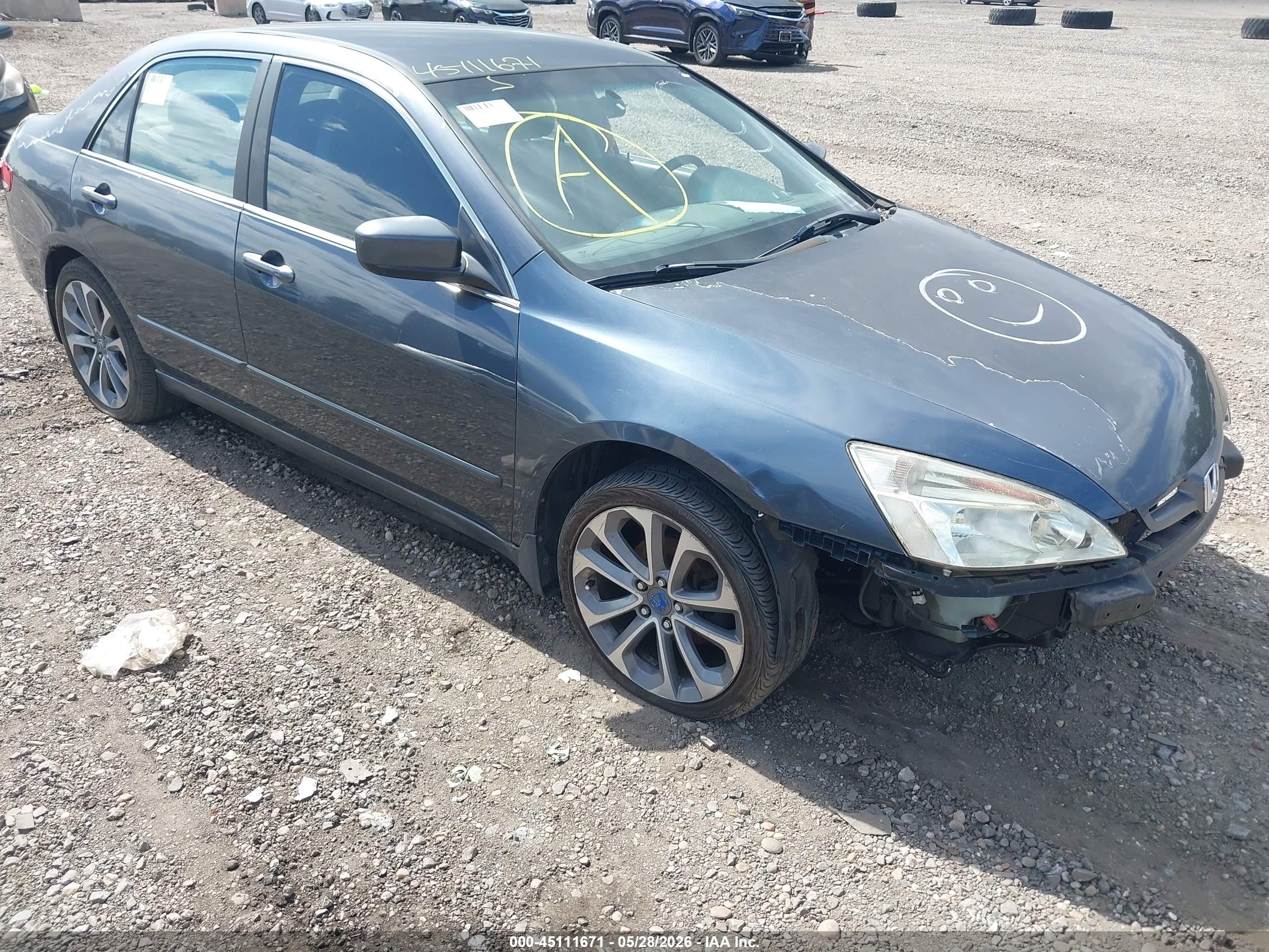 2004 Honda Accord 2.4 Lx Gray vin: 1HGCM56334A134177