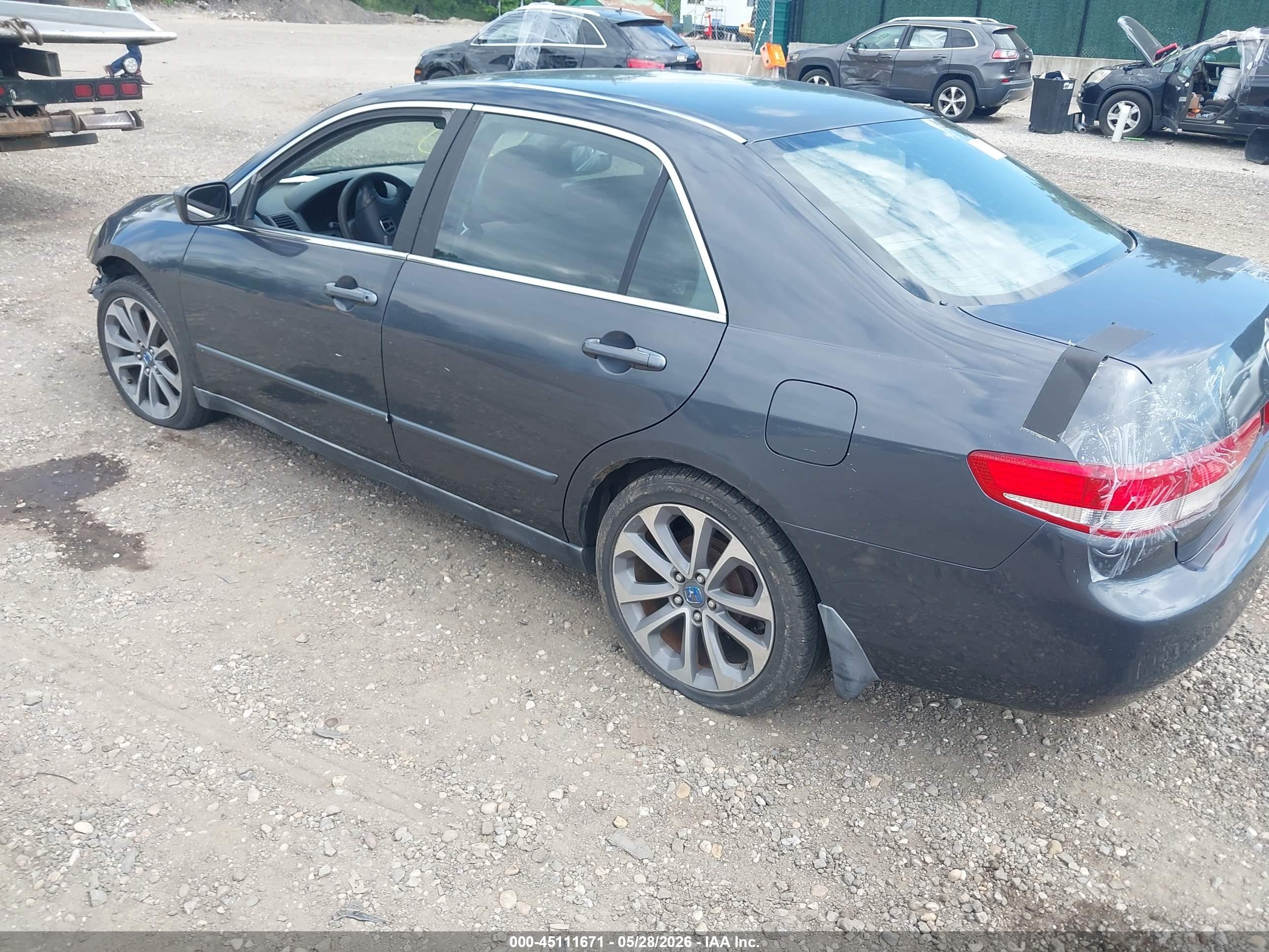 2004 Honda Accord 2.4 Lx Gray vin: 1HGCM56334A134177