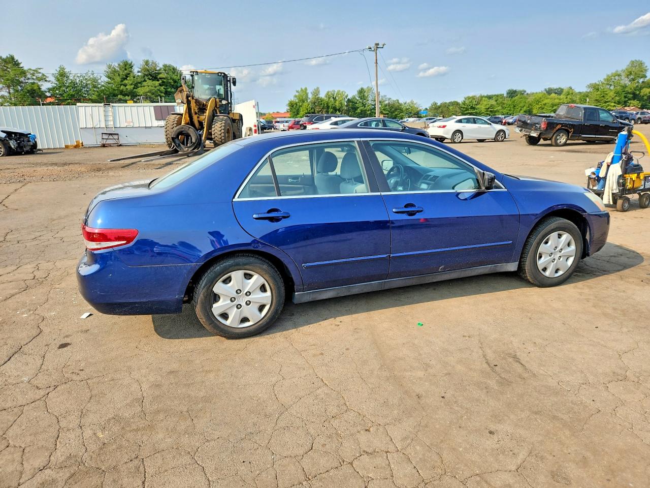 2004 Honda Accord Lx Blue vin: 1HGCM56334A147477