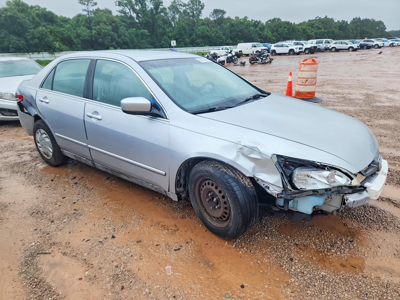 2004 Honda Accord Lx Silver vin: 1HGCM56334A148533