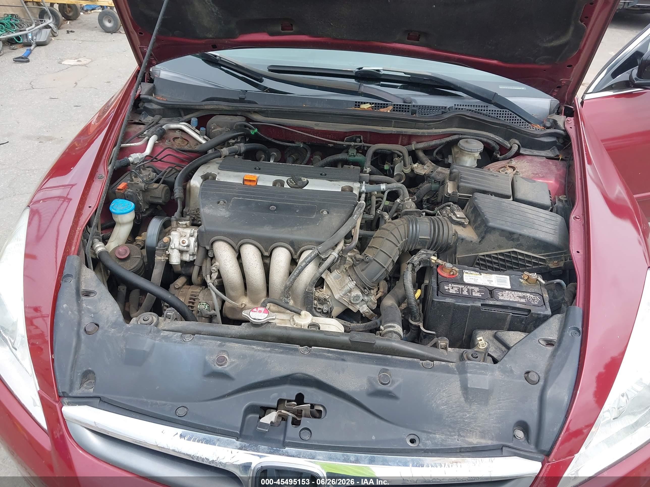 2006 Honda Accord 2.4 Se Красный vin: 1HGCM56336A009621