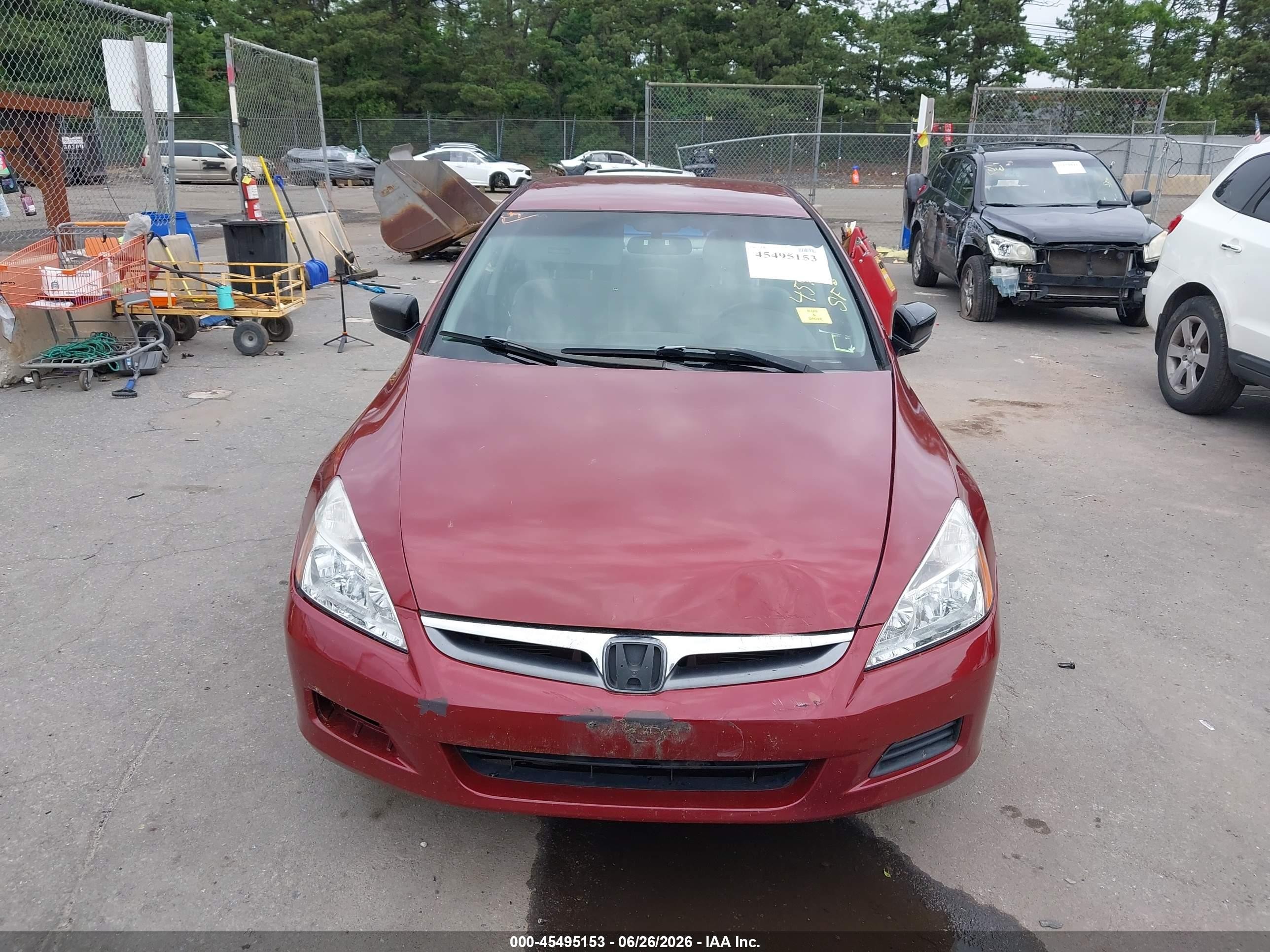2006 Honda Accord 2.4 Se Красный vin: 1HGCM56336A009621