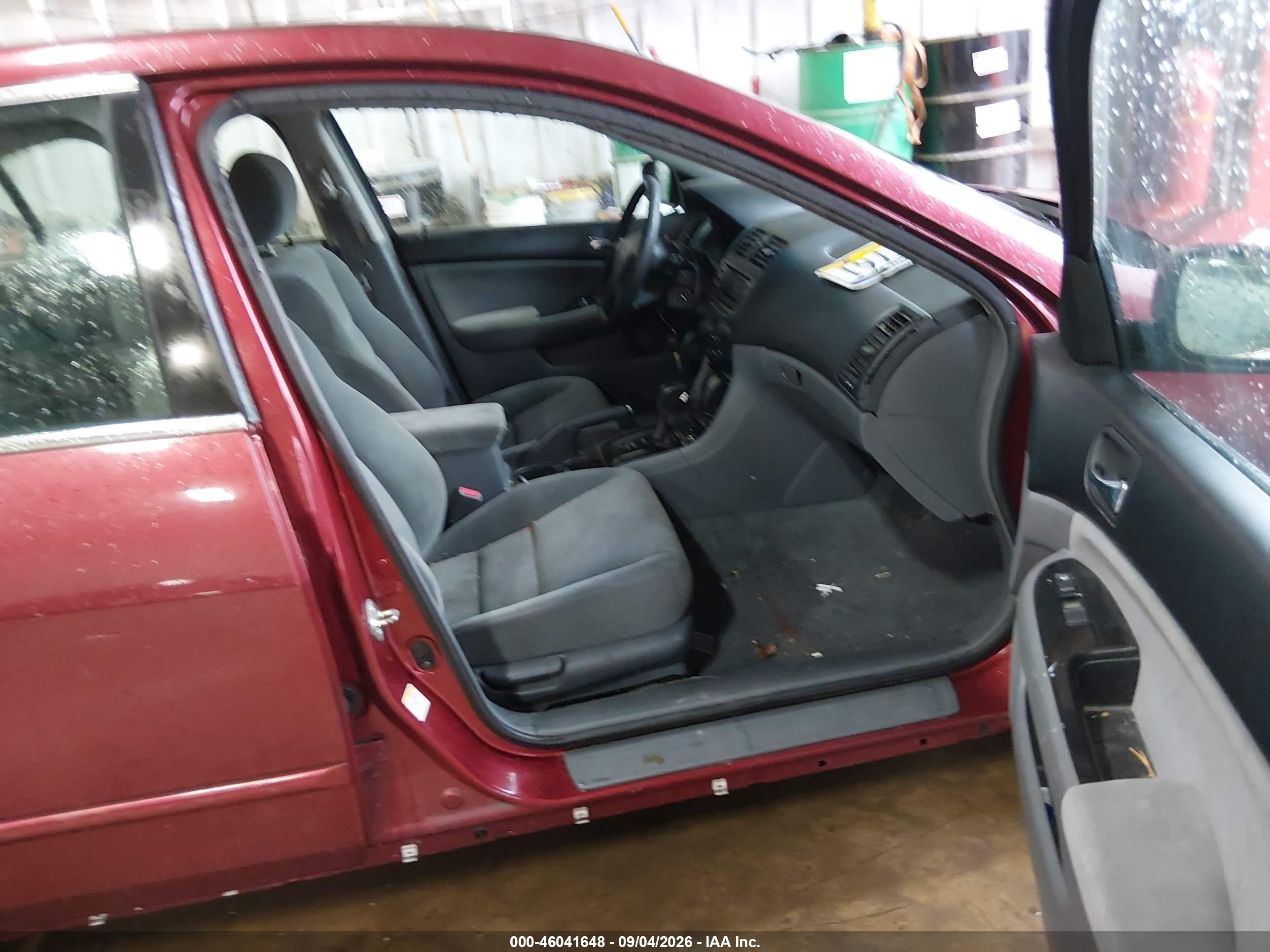 2006 Honda Accord 2.4 Se Burgundy vin: 1HGCM56336A036141