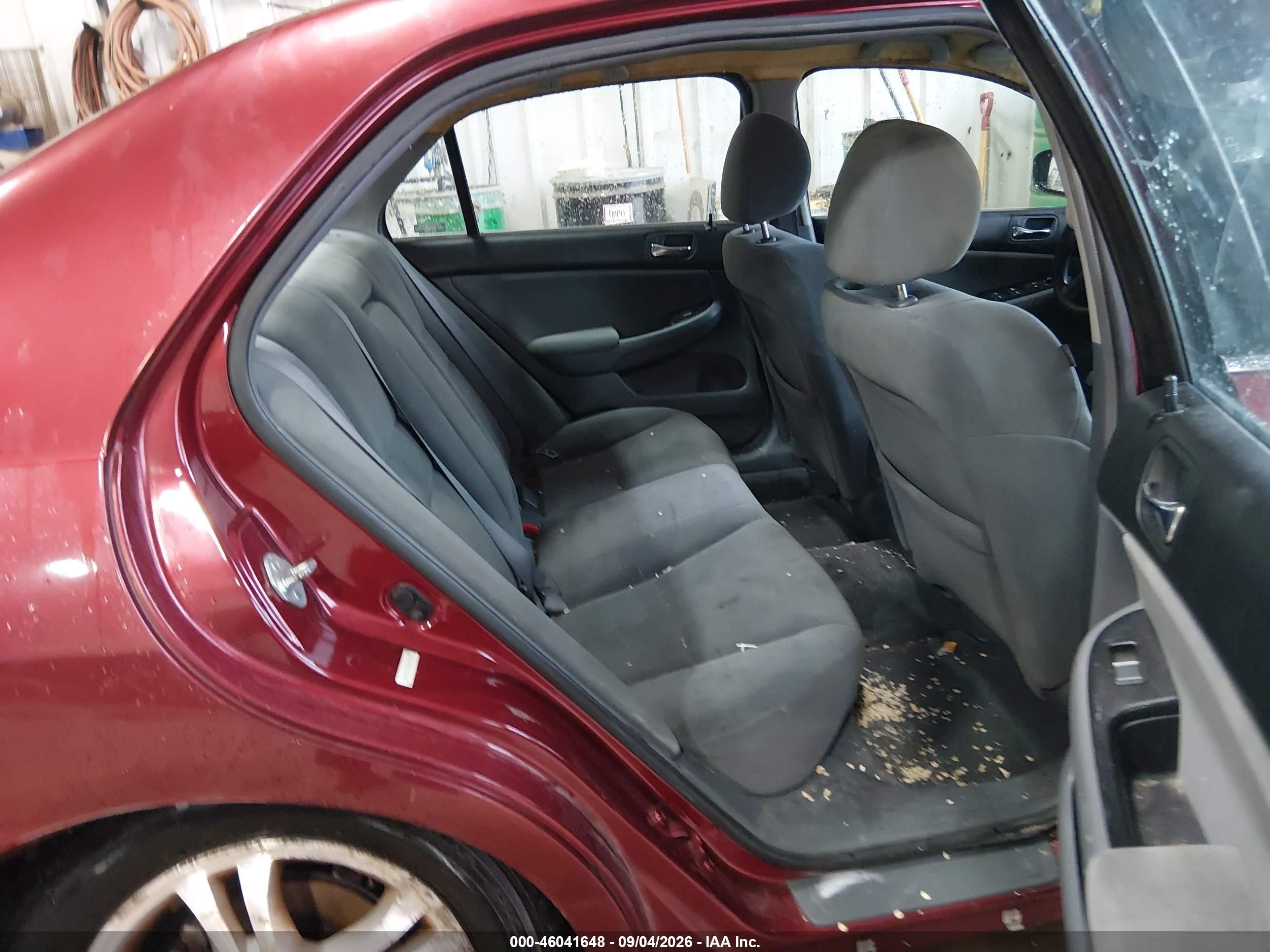 2006 Honda Accord 2.4 Se Burgundy vin: 1HGCM56336A036141