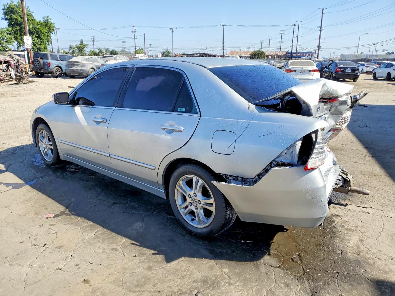 2006 Honda Accord Se Silver vin: 1HGCM56336A036303