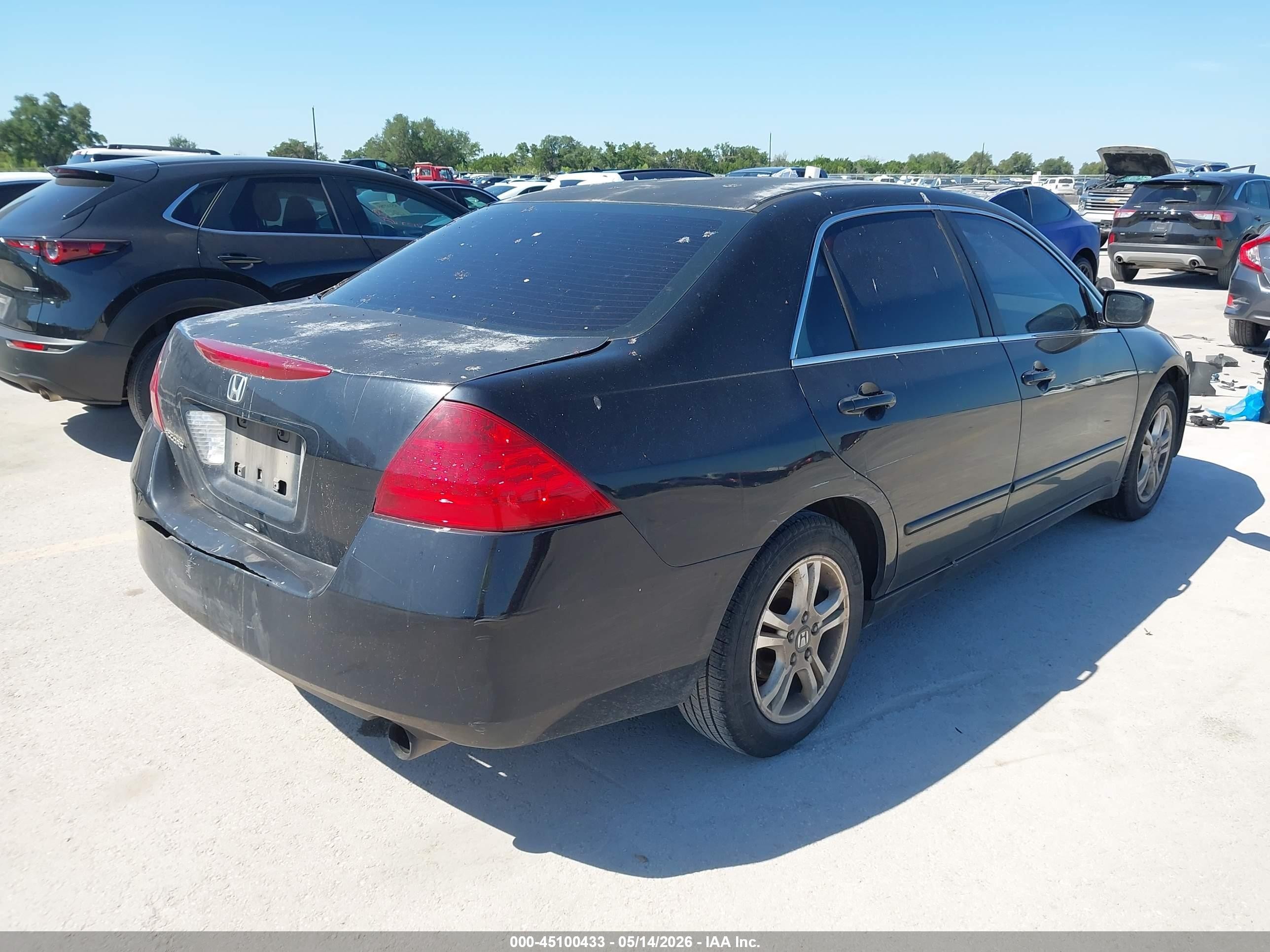 2006 Honda Accord 2.4 Se Черный vin: 1HGCM56336A059418