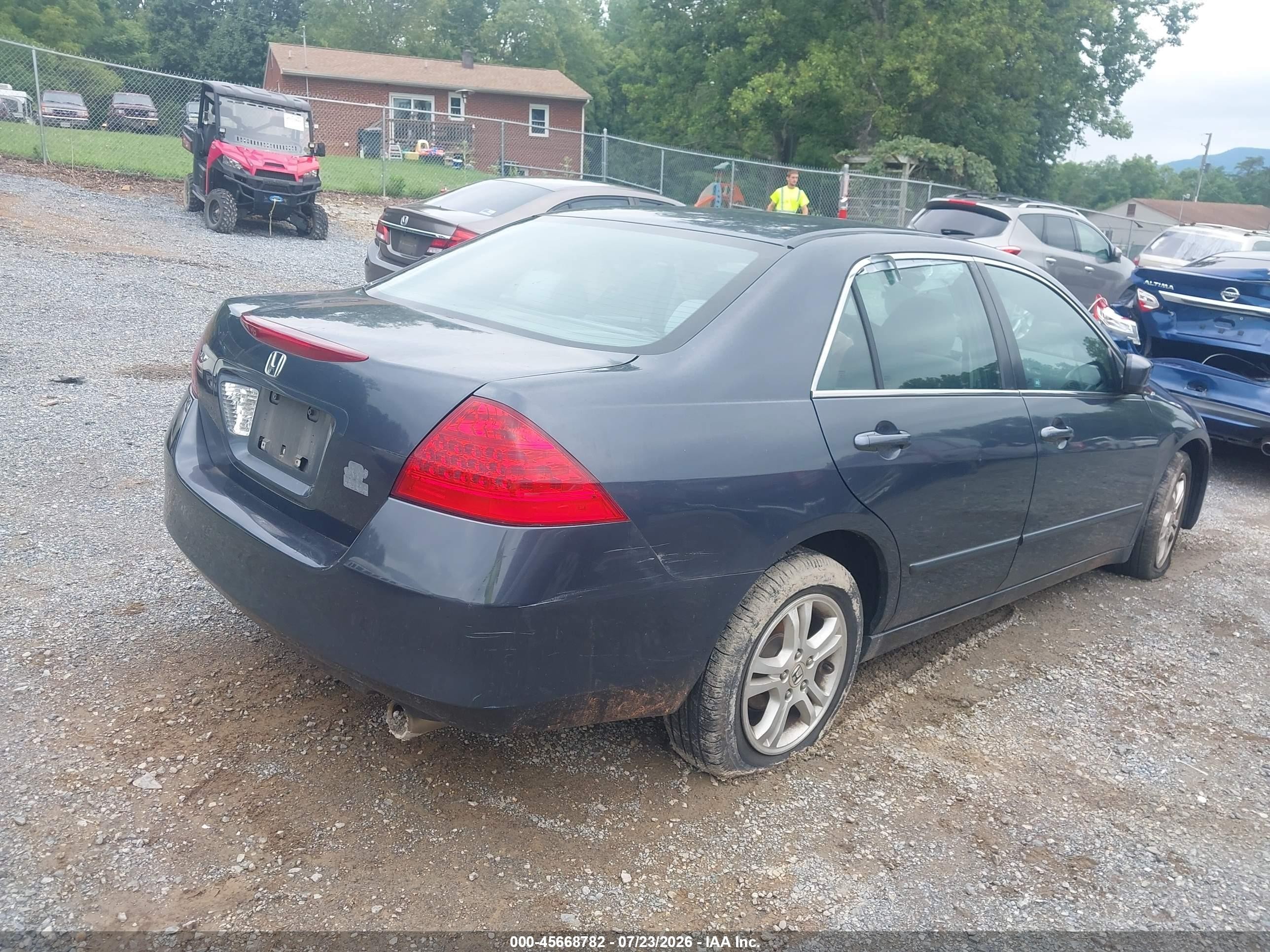 2006 Honda Accord 2.4 Se Gray vin: 1HGCM56336A086358
