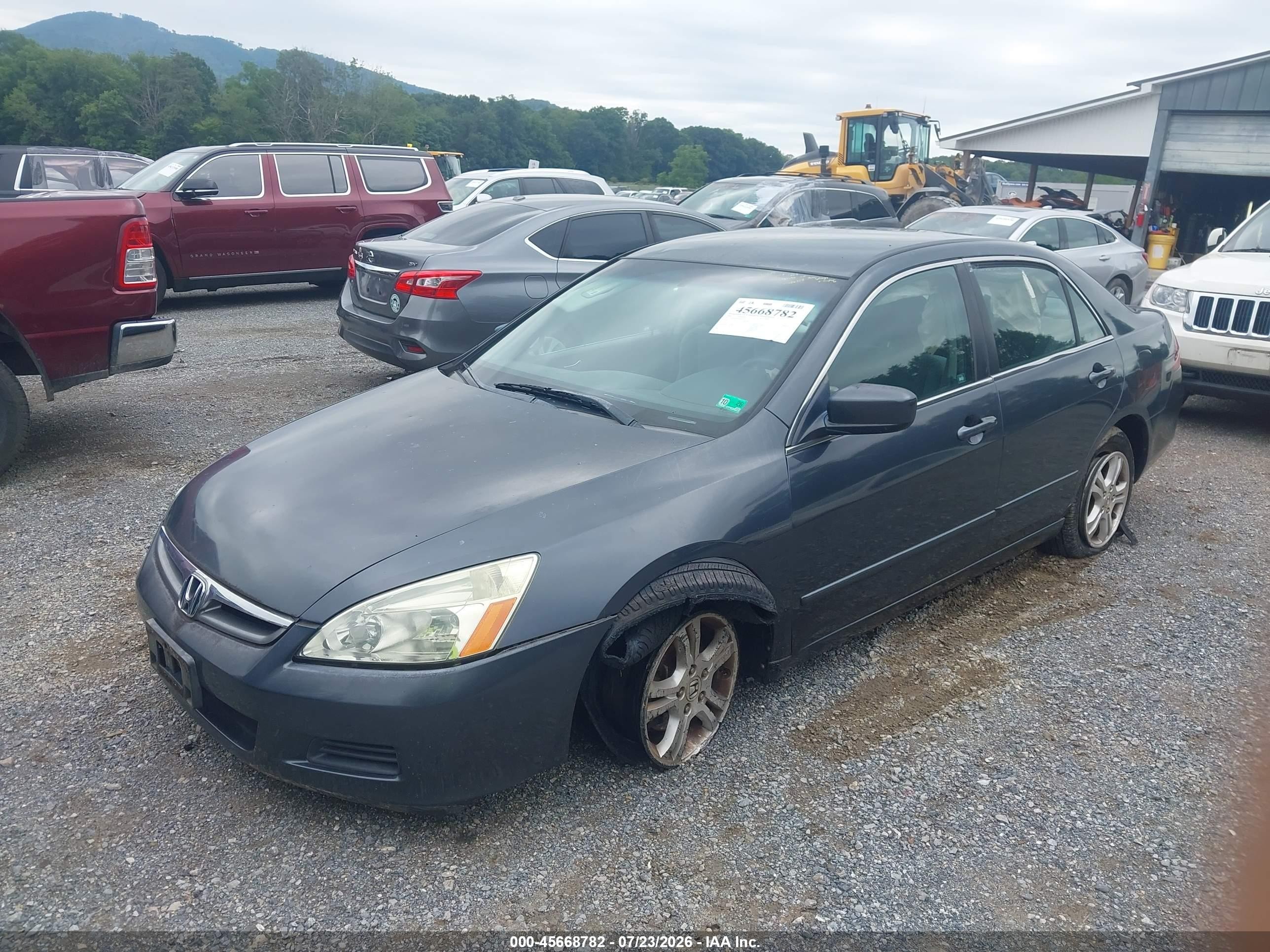2006 Honda Accord 2.4 Se Gray vin: 1HGCM56336A086358