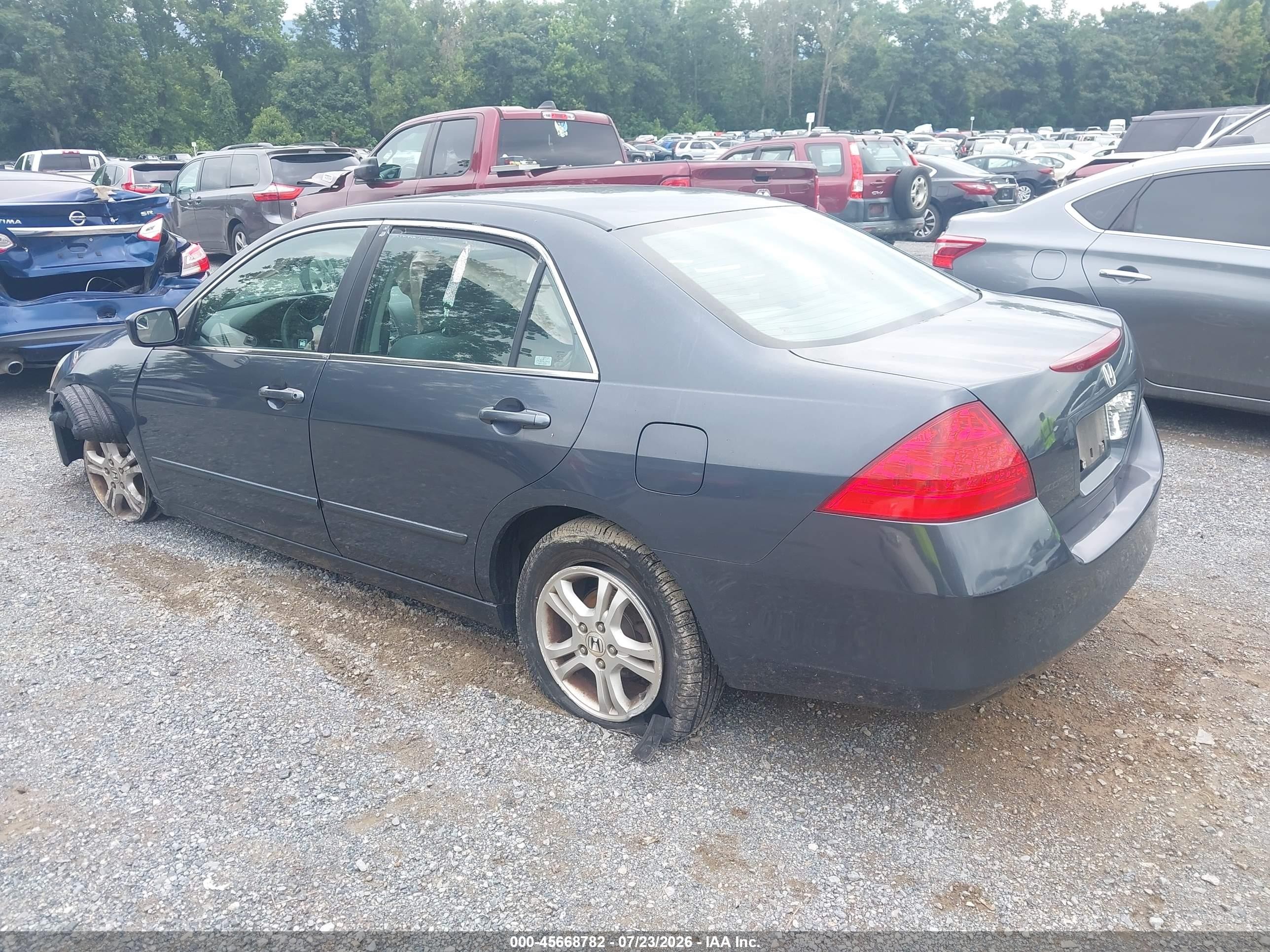 2006 Honda Accord 2.4 Se Gray vin: 1HGCM56336A086358
