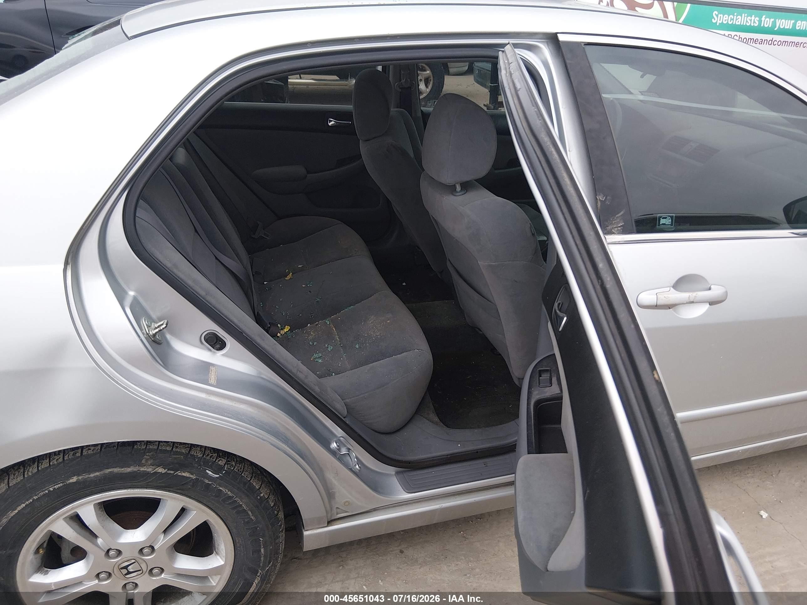 2006 Honda Accord 2.4 Se Silver vin: 1HGCM56336A088398