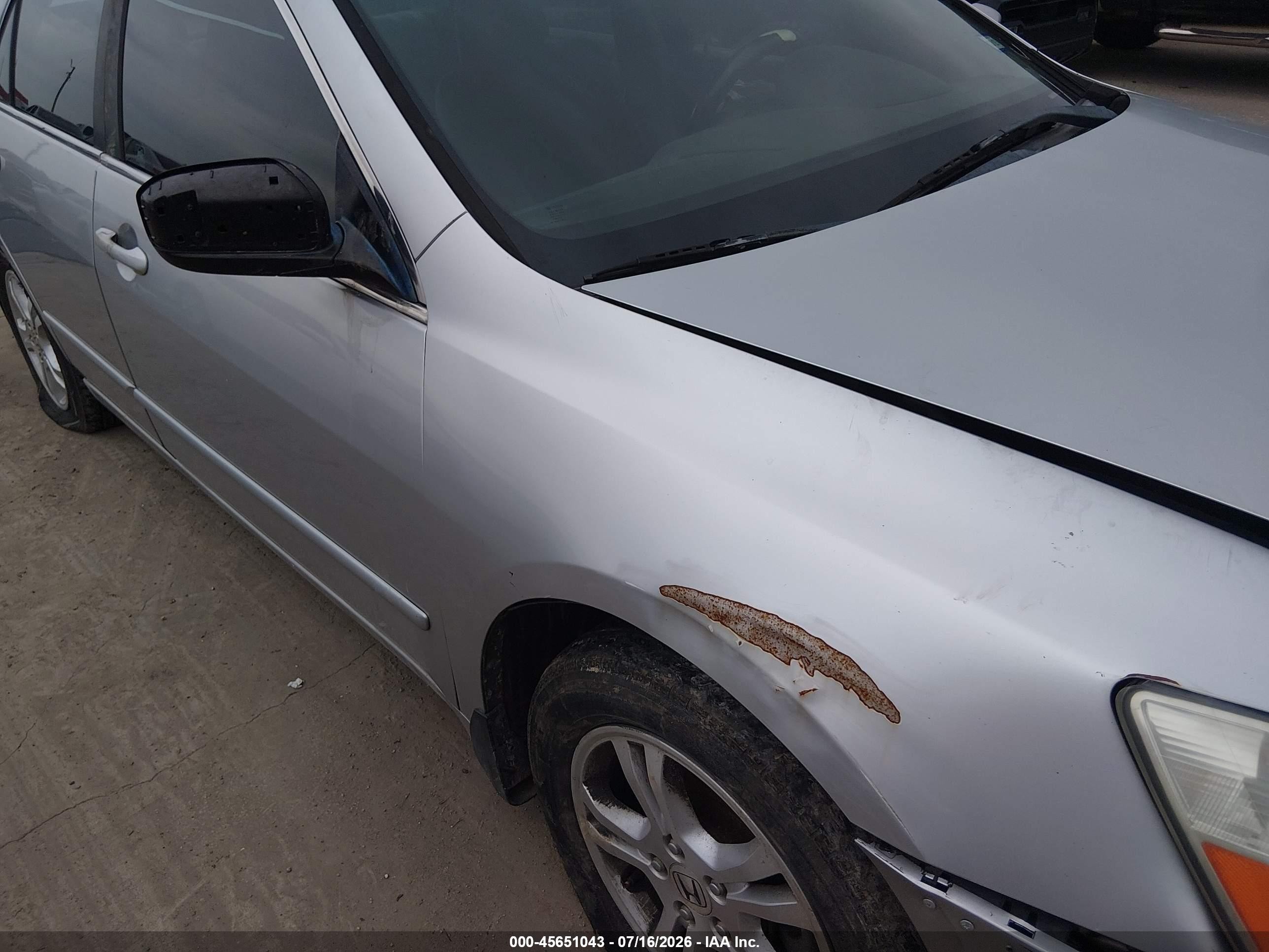 2006 Honda Accord 2.4 Se Silver vin: 1HGCM56336A088398