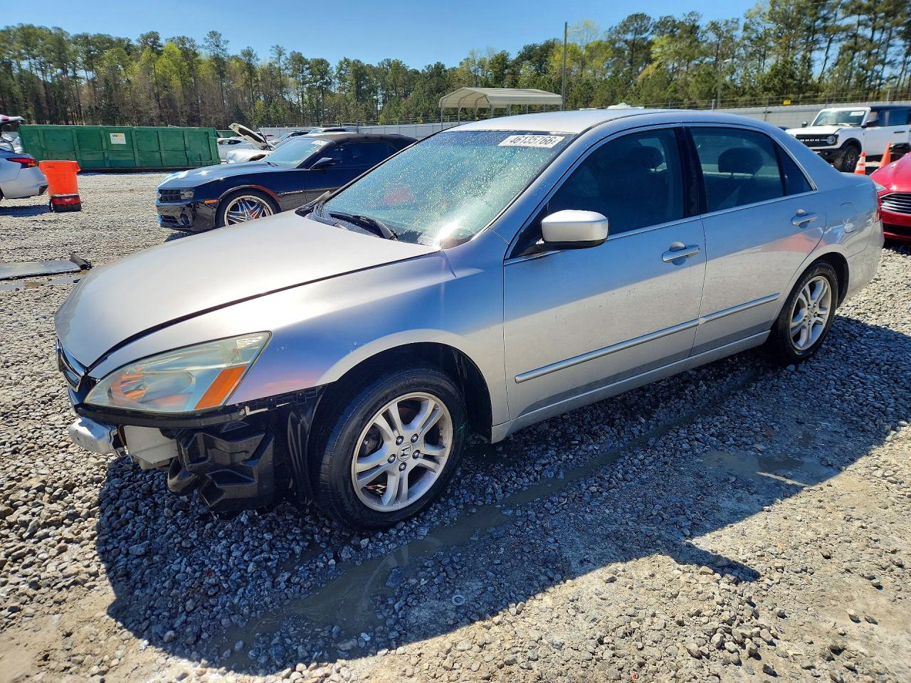 2006 Honda Accord Se Silver vin: 1HGCM56336A105300