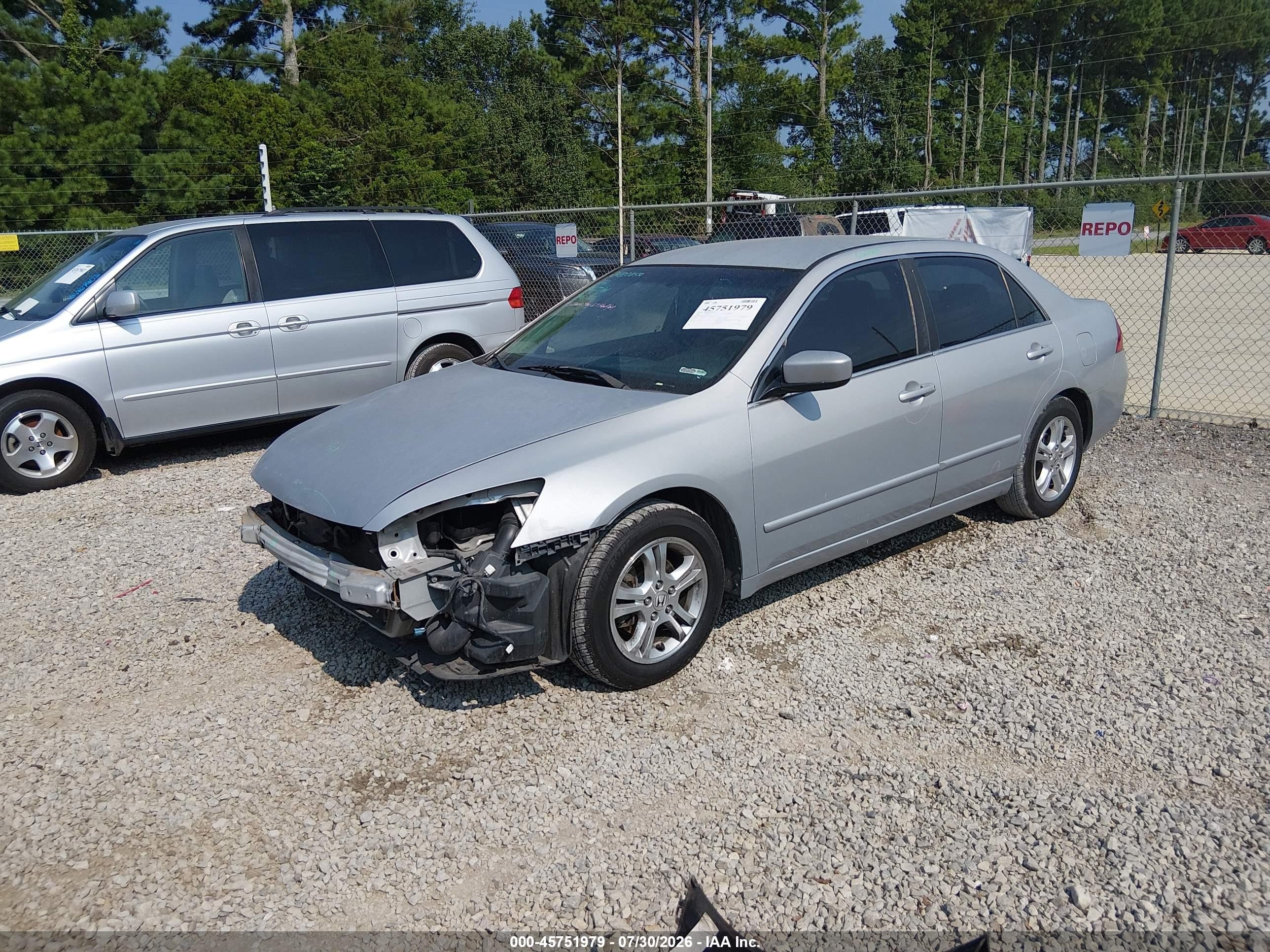 2006 Honda Accord 2.4 Se Silver vin: 1HGCM56336A124011