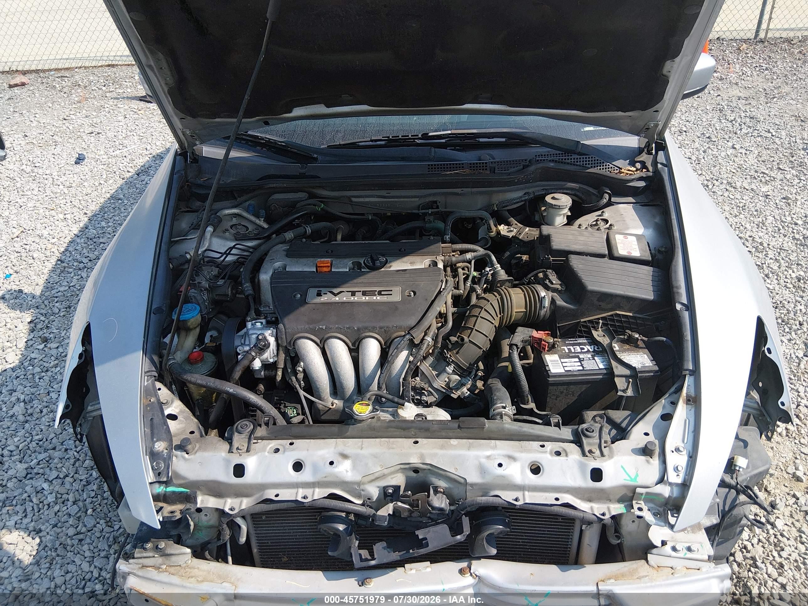 2006 Honda Accord 2.4 Se Silver vin: 1HGCM56336A124011