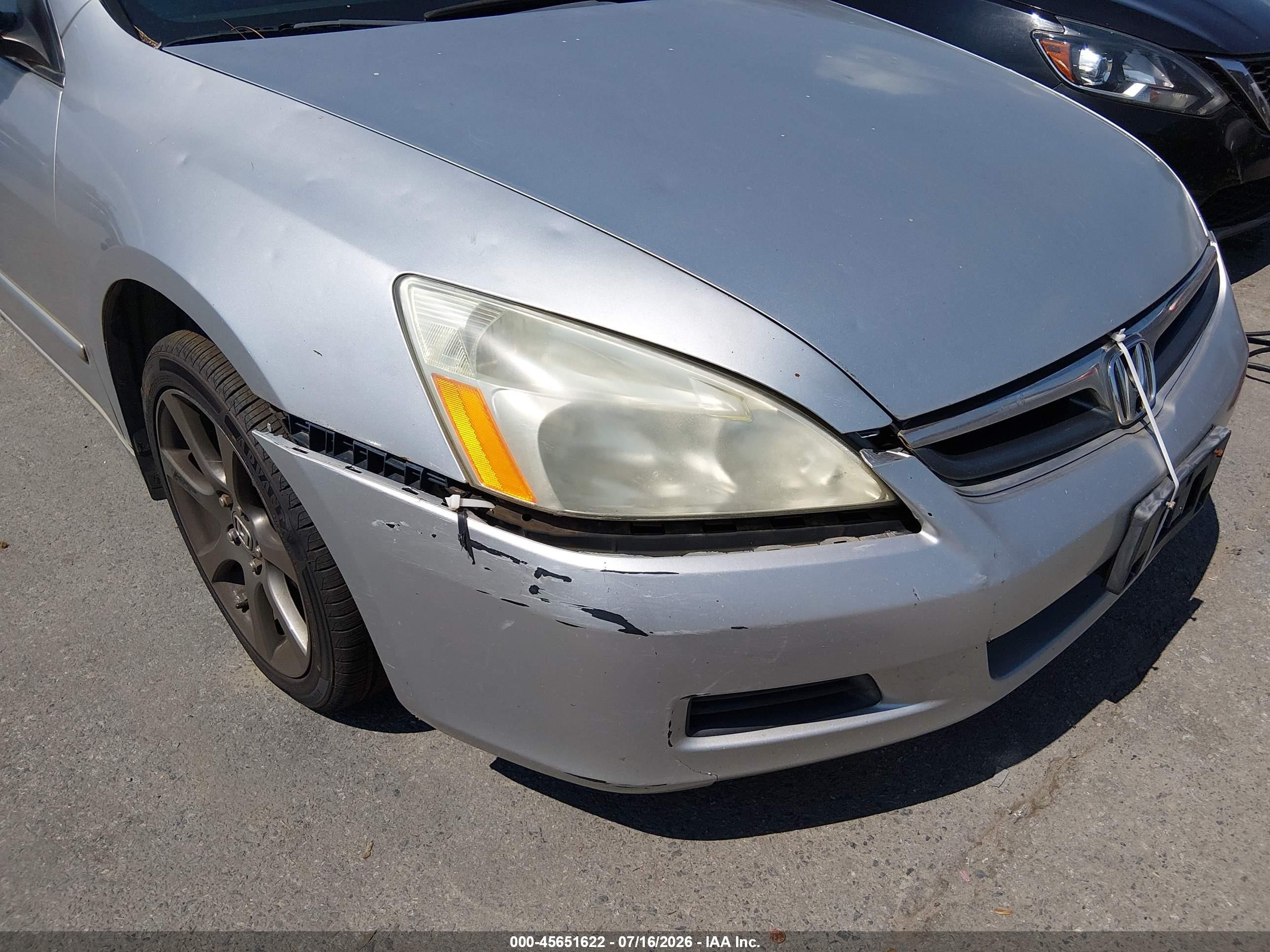 2006 Honda Accord 2.4 Se Silver vin: 1HGCM56336A144503
